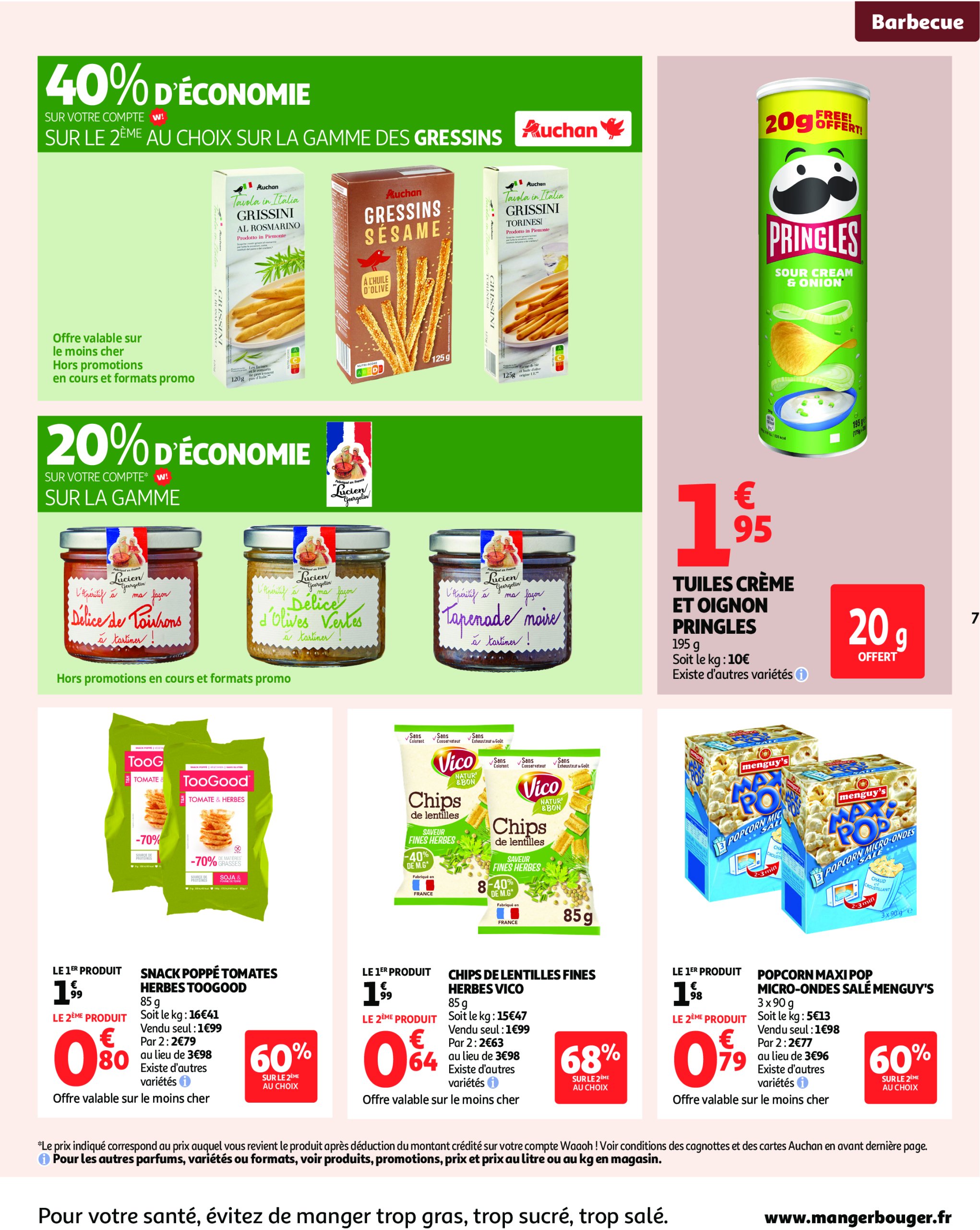 auchan - Auchan - Un été sans flamber votre budget folder geldig vanaf 08/07 - 20/07 - page: 7 auchan - Auchan - Un été sans flamber votre budget folder geldig vanaf 08/07 - 20/07 - page: 7