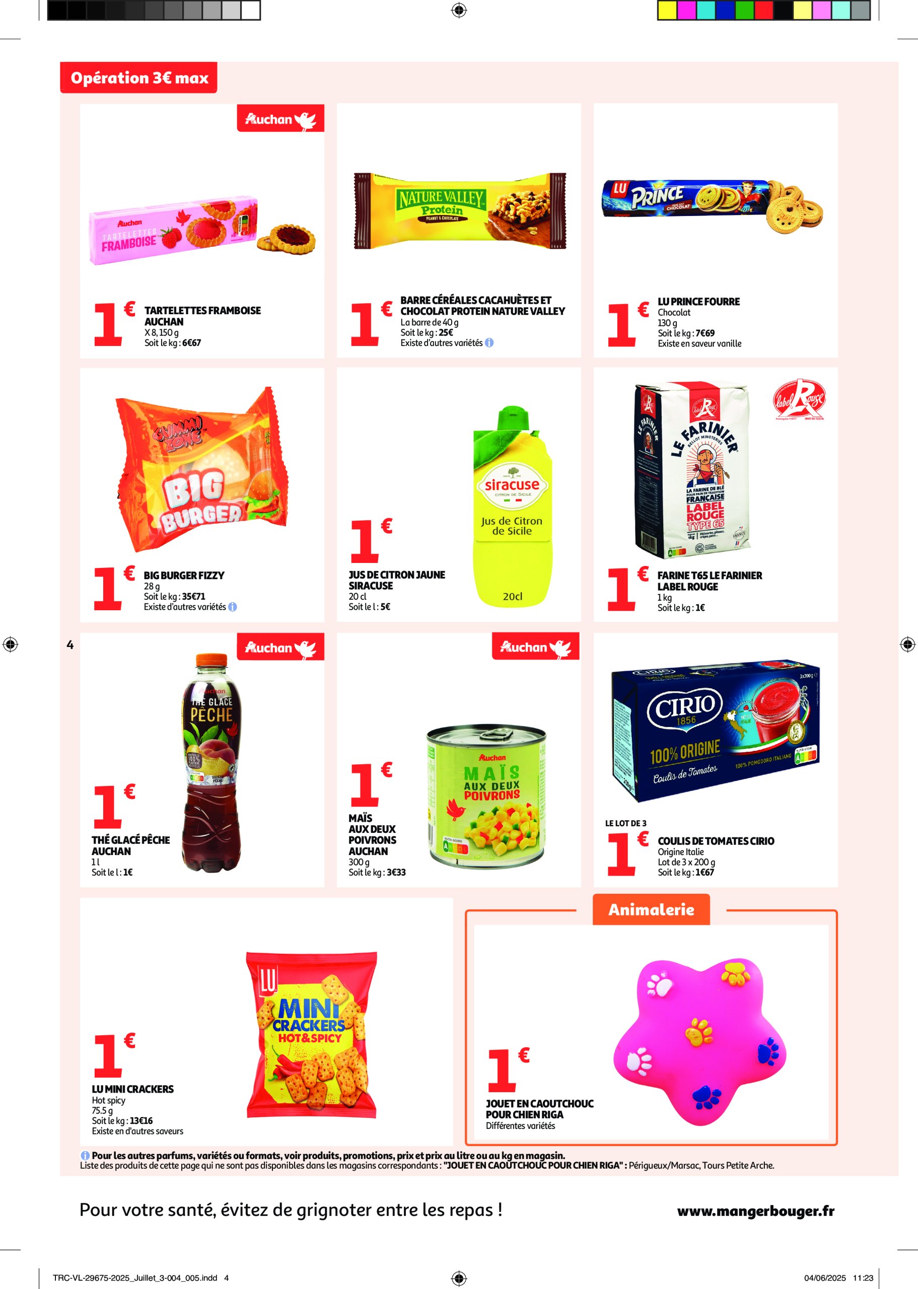 auchan - Auchan - C'est parti pour une année moins chère folder geldig vanaf 16/07 - 27/07 - page: 4 auchan - Auchan - C'est parti pour une année moins chère folder geldig vanaf 16/07 - 27/07 - page: 4