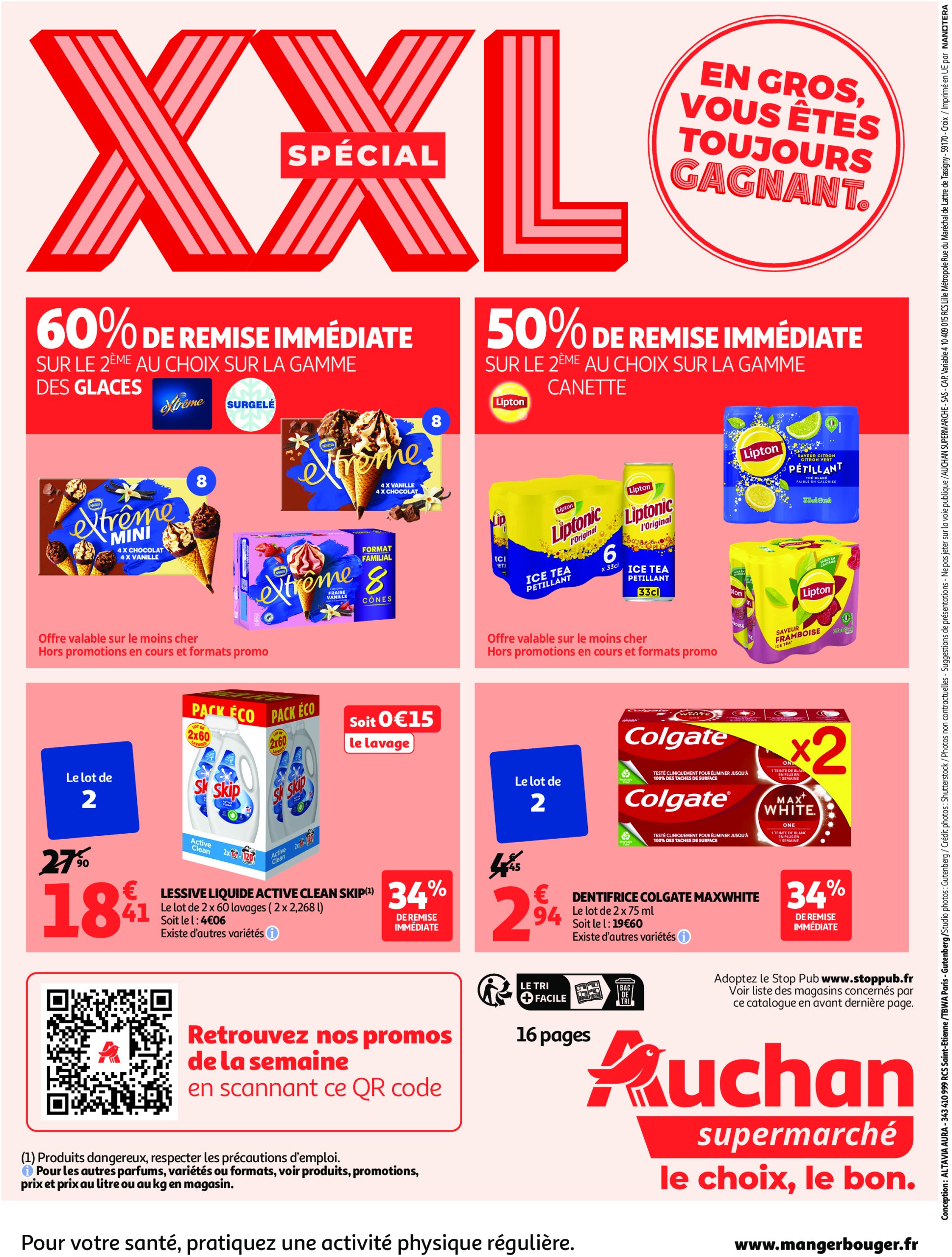 auchan - Auchan Supermarché - Les prix bas qui font du bien au quotidien folder geldig vanaf 22/07 - 26/07 - page: 16