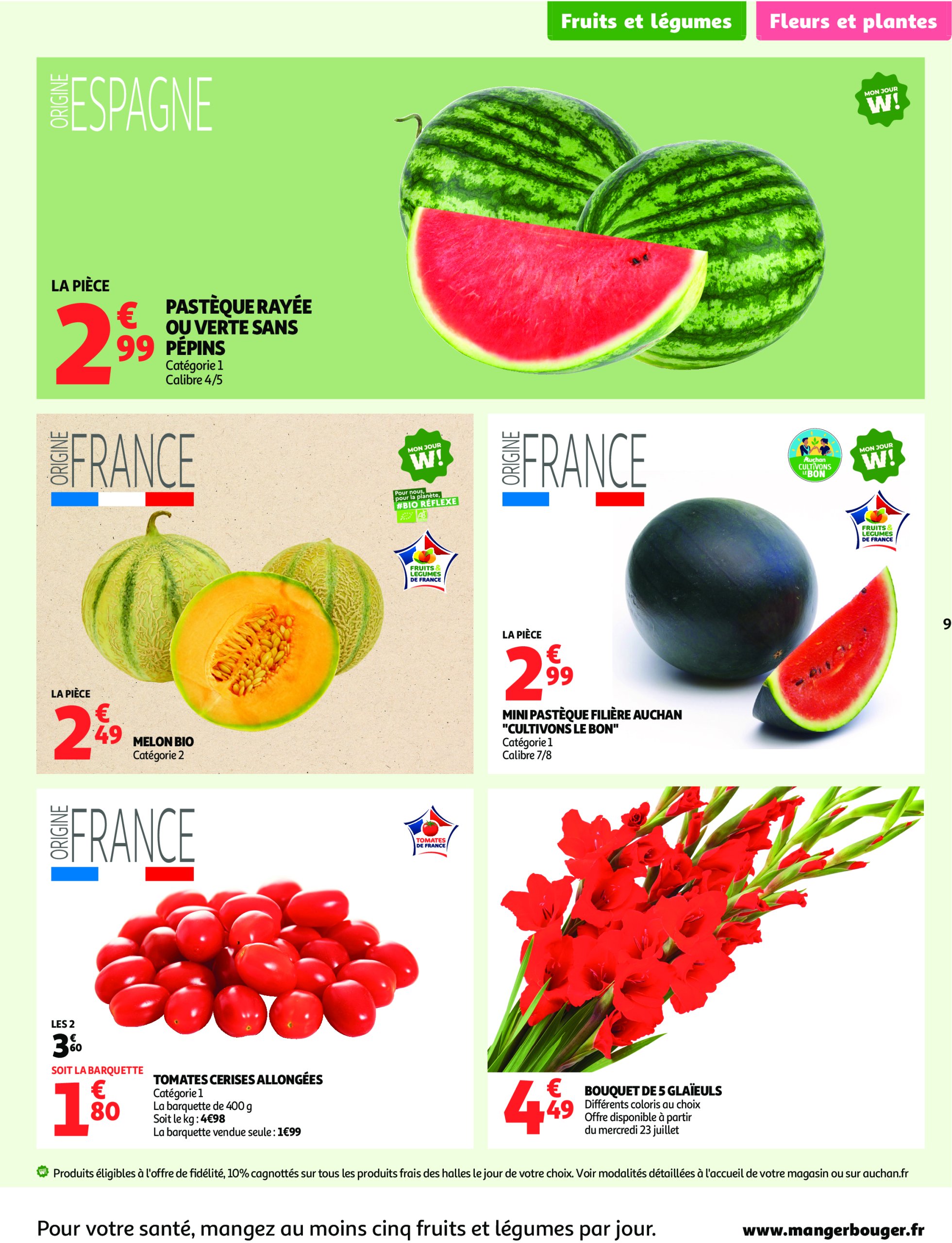 auchan - Auchan Supermarché - Les prix bas qui font du bien au quotidien folder geldig vanaf 22/07 - 26/07 - page: 9