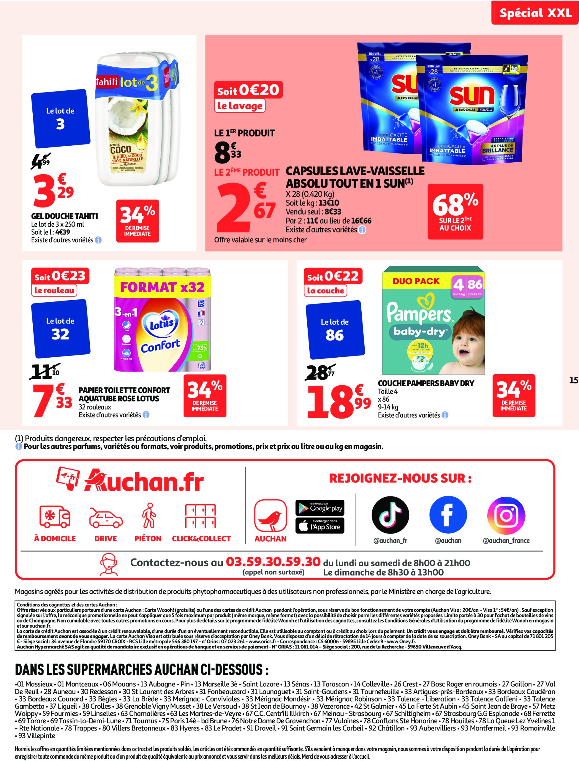 auchan - Auchan Supermarché - Les prix bas qui font du bien au quotidien folder geldig vanaf 22/07 - 26/07 - page: 15