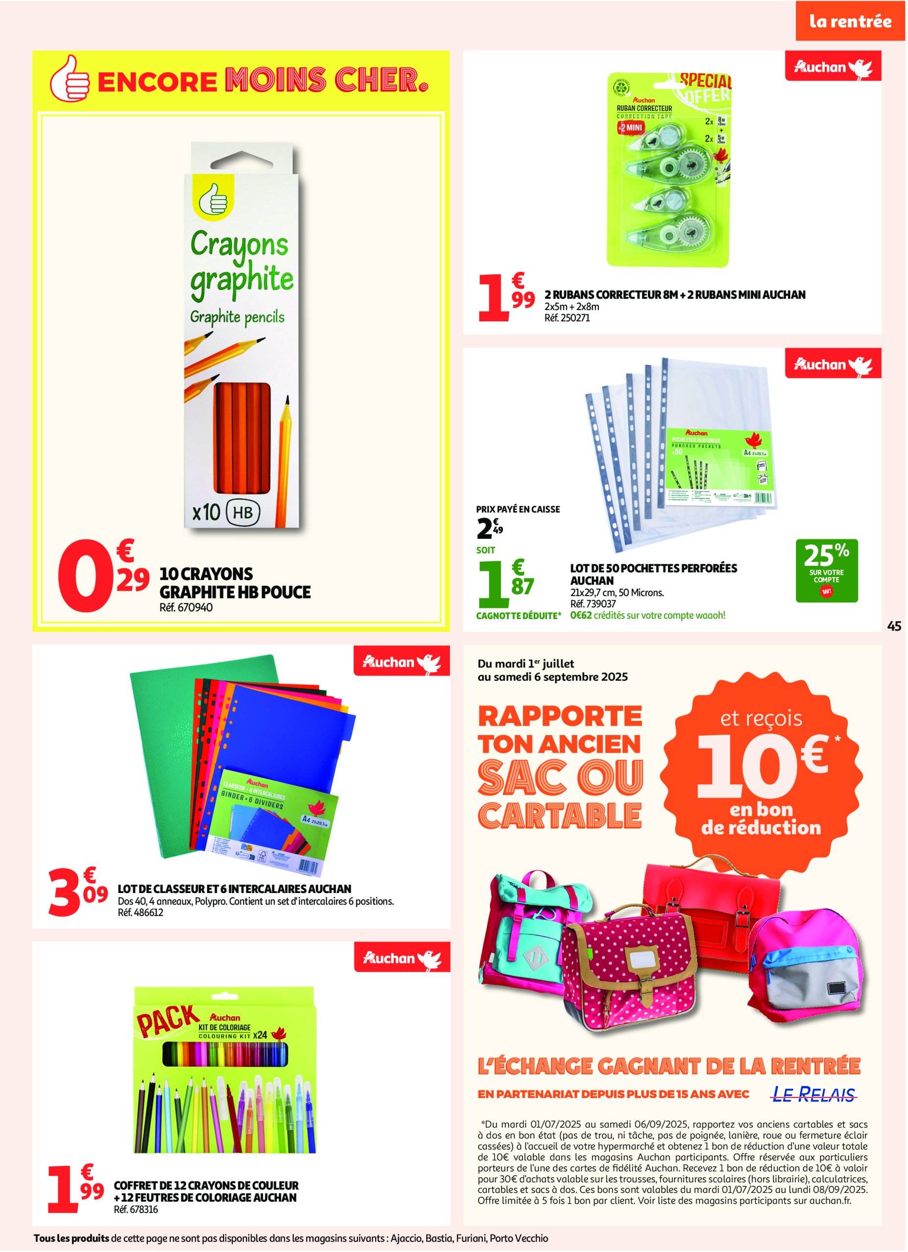 auchan - Auchan - En gros, vous êtes toujours gagnant folder geldig vanaf 22/07 - 03/08 - page: 45 auchan - Auchan - En gros, vous êtes toujours gagnant folder geldig vanaf 22/07 - 03/08 - page: 45