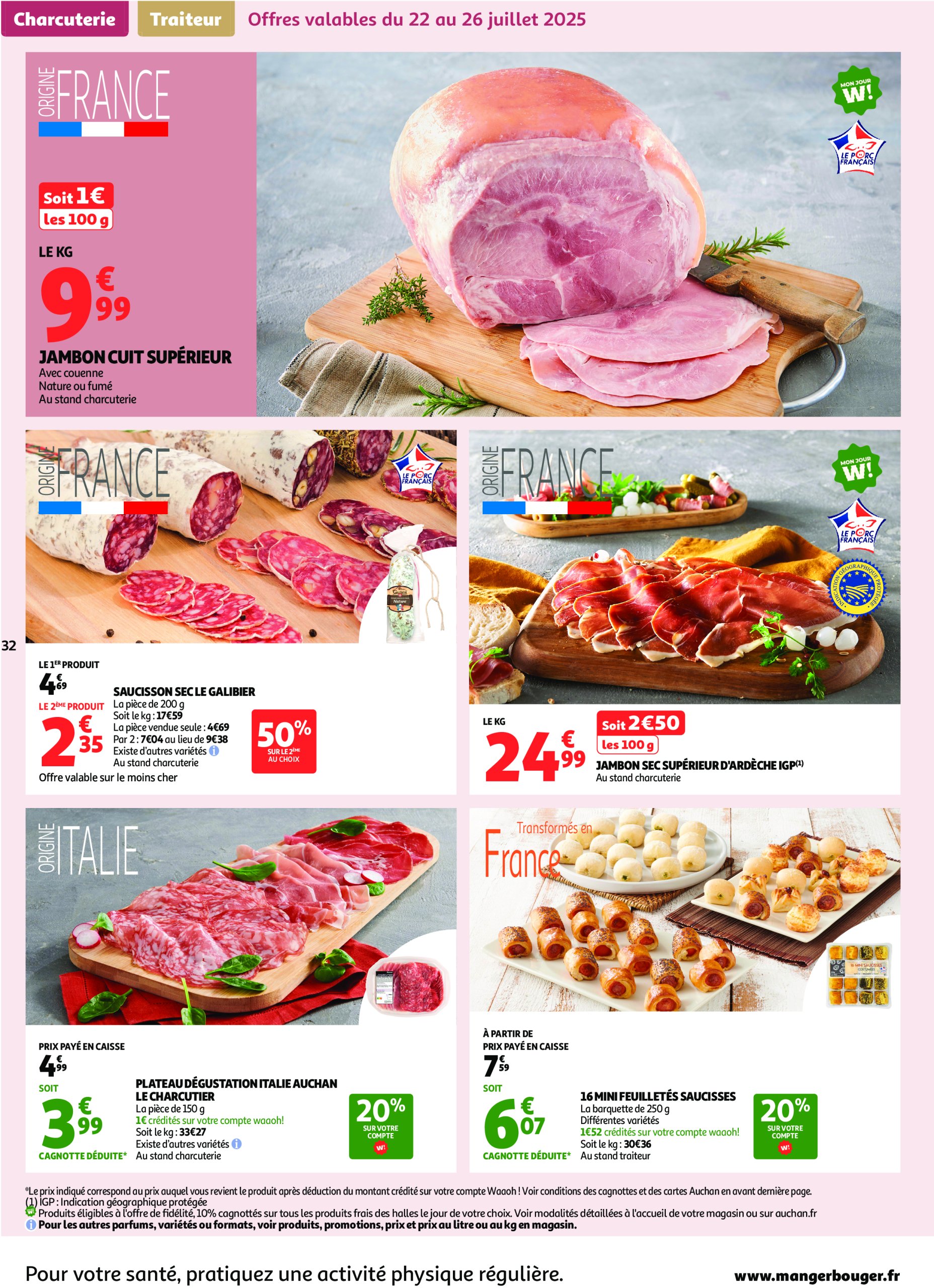 auchan - Auchan - En gros, vous êtes toujours gagnant folder geldig vanaf 22/07 - 03/08 - page: 32 auchan - Auchan - En gros, vous êtes toujours gagnant folder geldig vanaf 22/07 - 03/08 - page: 32