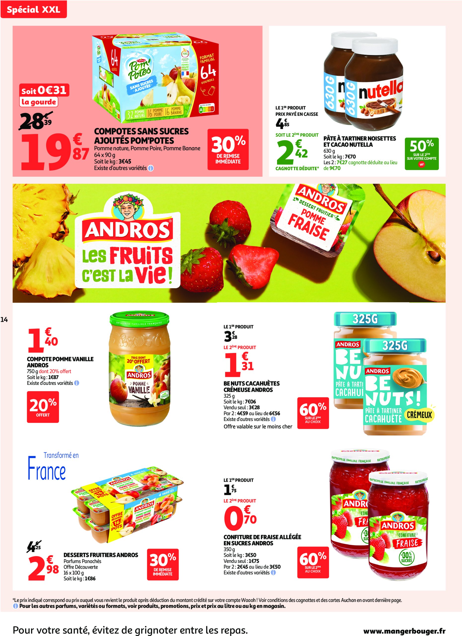 auchan - Auchan - En gros, vous êtes toujours gagnant folder geldig vanaf 22/07 - 03/08 - page: 14 auchan - Auchan - En gros, vous êtes toujours gagnant folder geldig vanaf 22/07 - 03/08 - page: 14