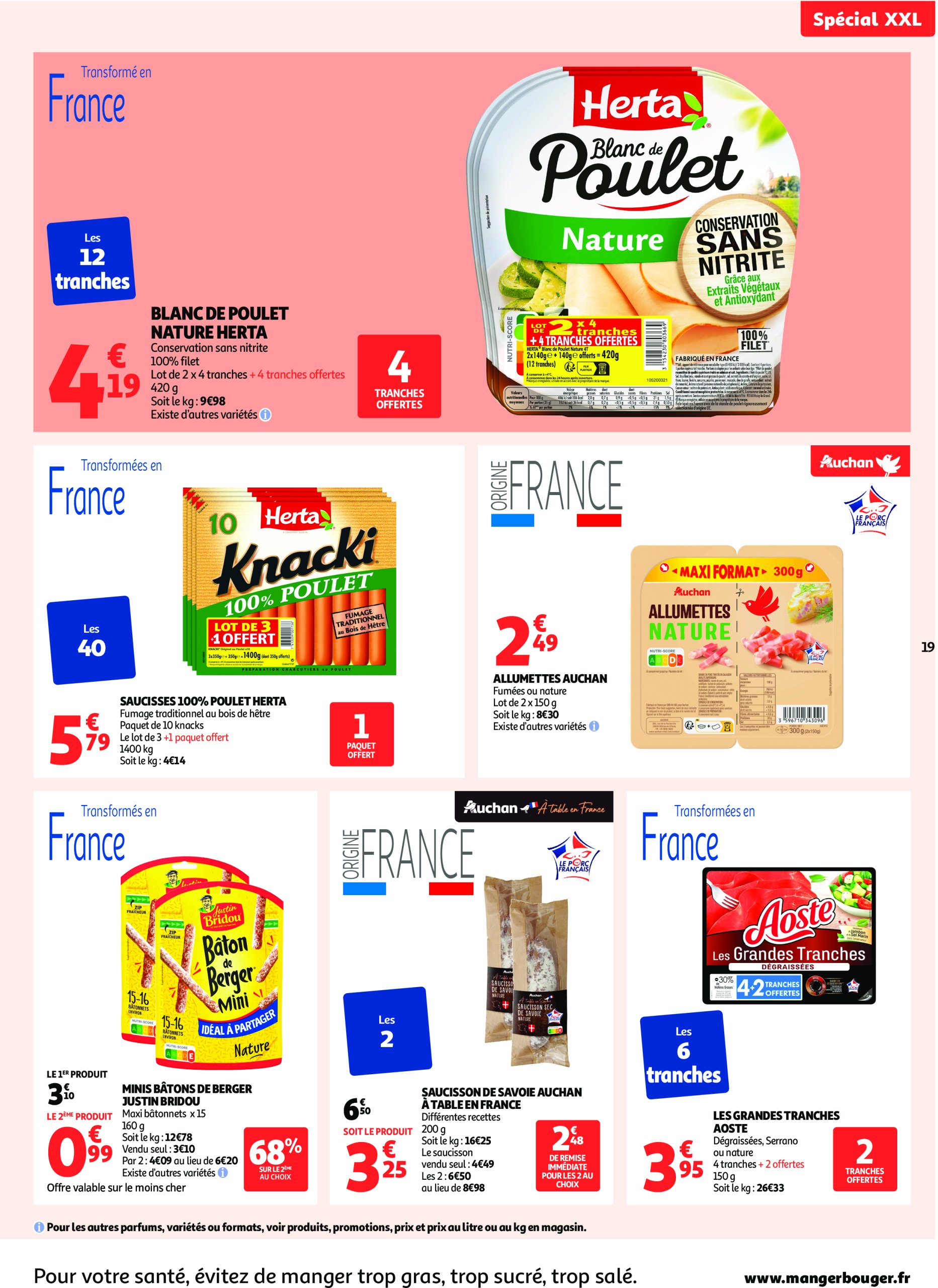 auchan - Auchan - En gros, vous êtes toujours gagnant folder geldig vanaf 22/07 - 03/08 - page: 19 auchan - Auchan - En gros, vous êtes toujours gagnant folder geldig vanaf 22/07 - 03/08 - page: 19