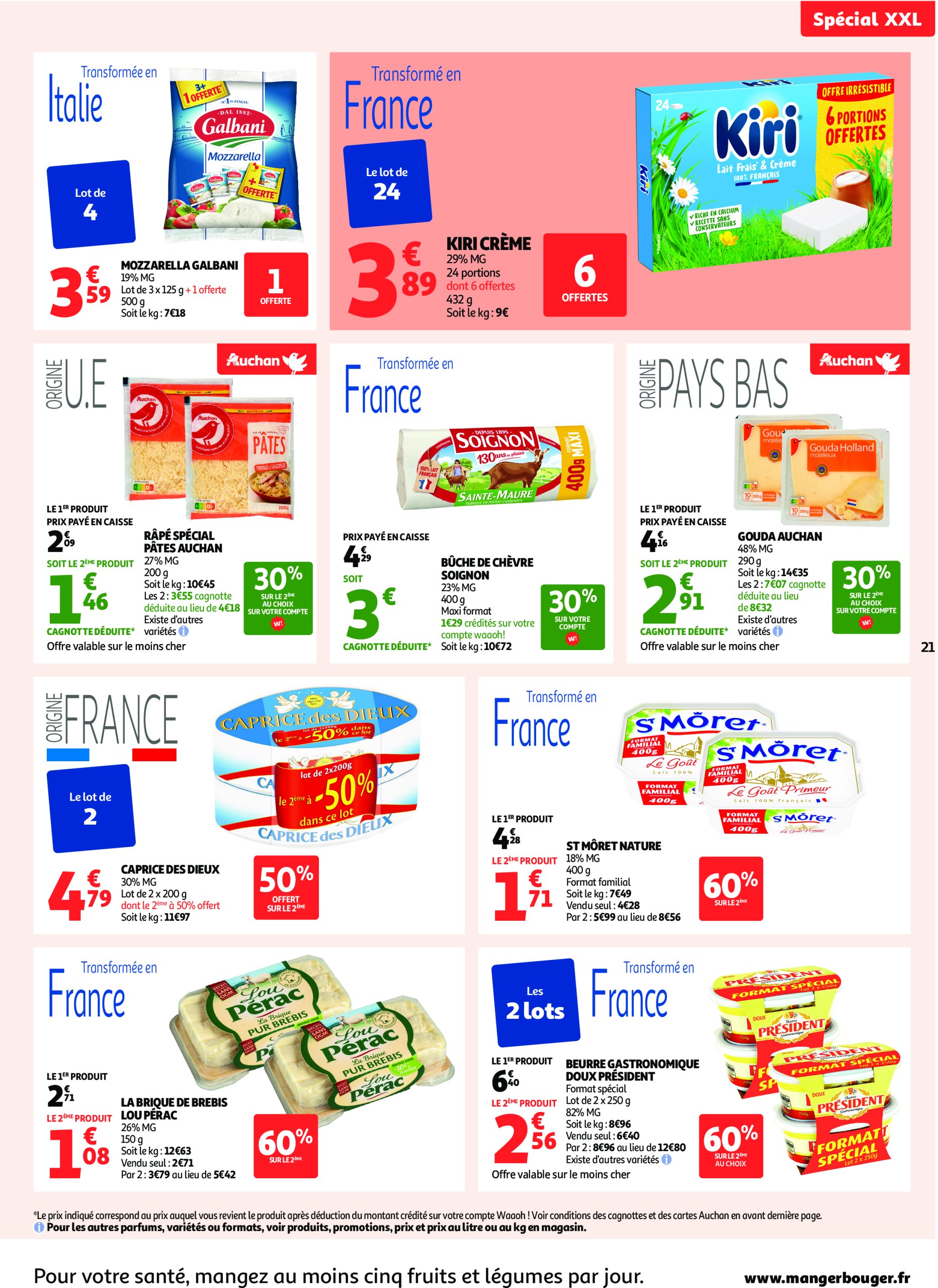 auchan - Auchan - En gros, vous êtes toujours gagnant folder geldig vanaf 22/07 - 03/08 - page: 21 auchan - Auchan - En gros, vous êtes toujours gagnant folder geldig vanaf 22/07 - 03/08 - page: 21