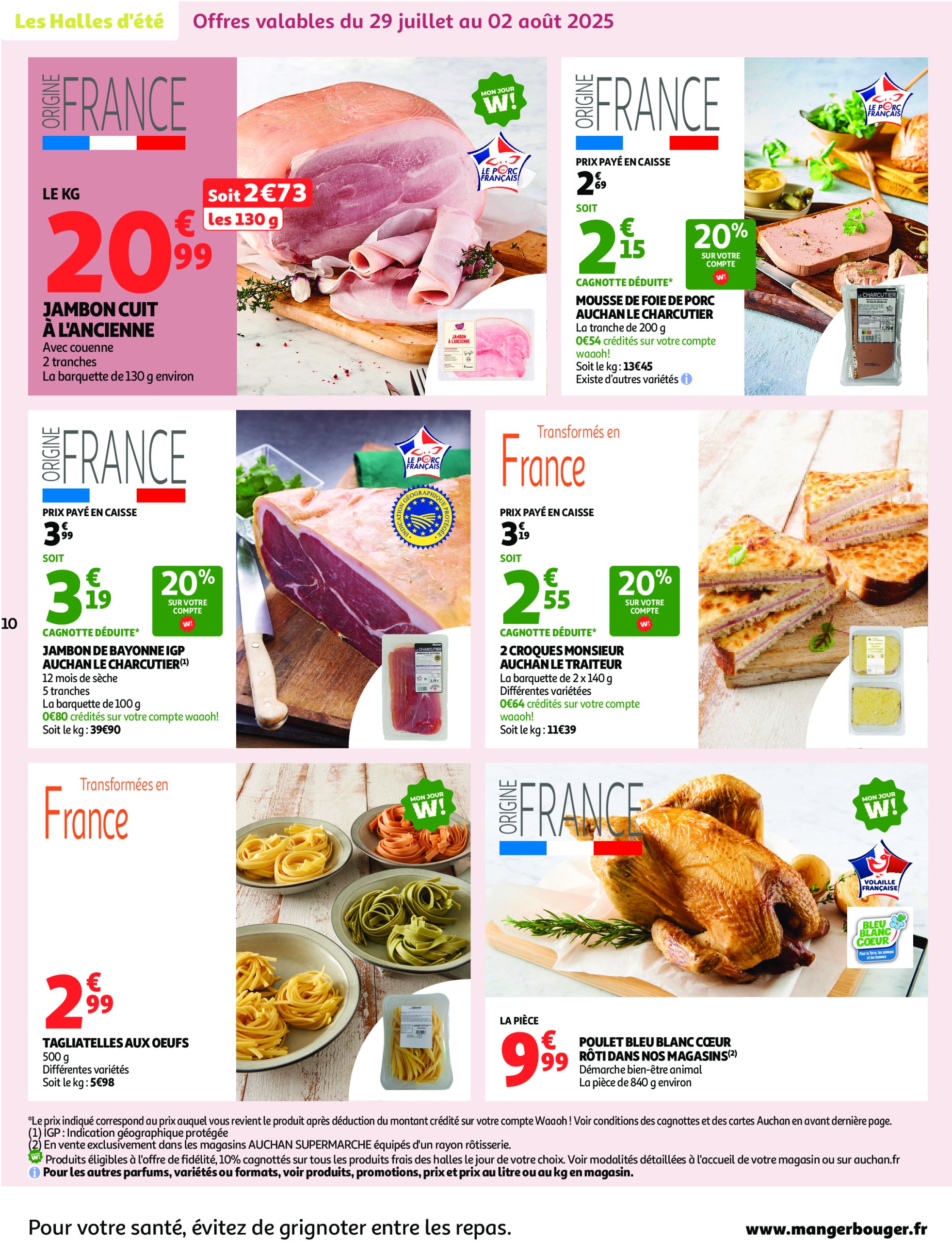 auchan - Auchan Supermarché - Foire à la bière dans votre super : sans pression pour le budget folder geldig vanaf 29/07 - 09/08 - page: 10