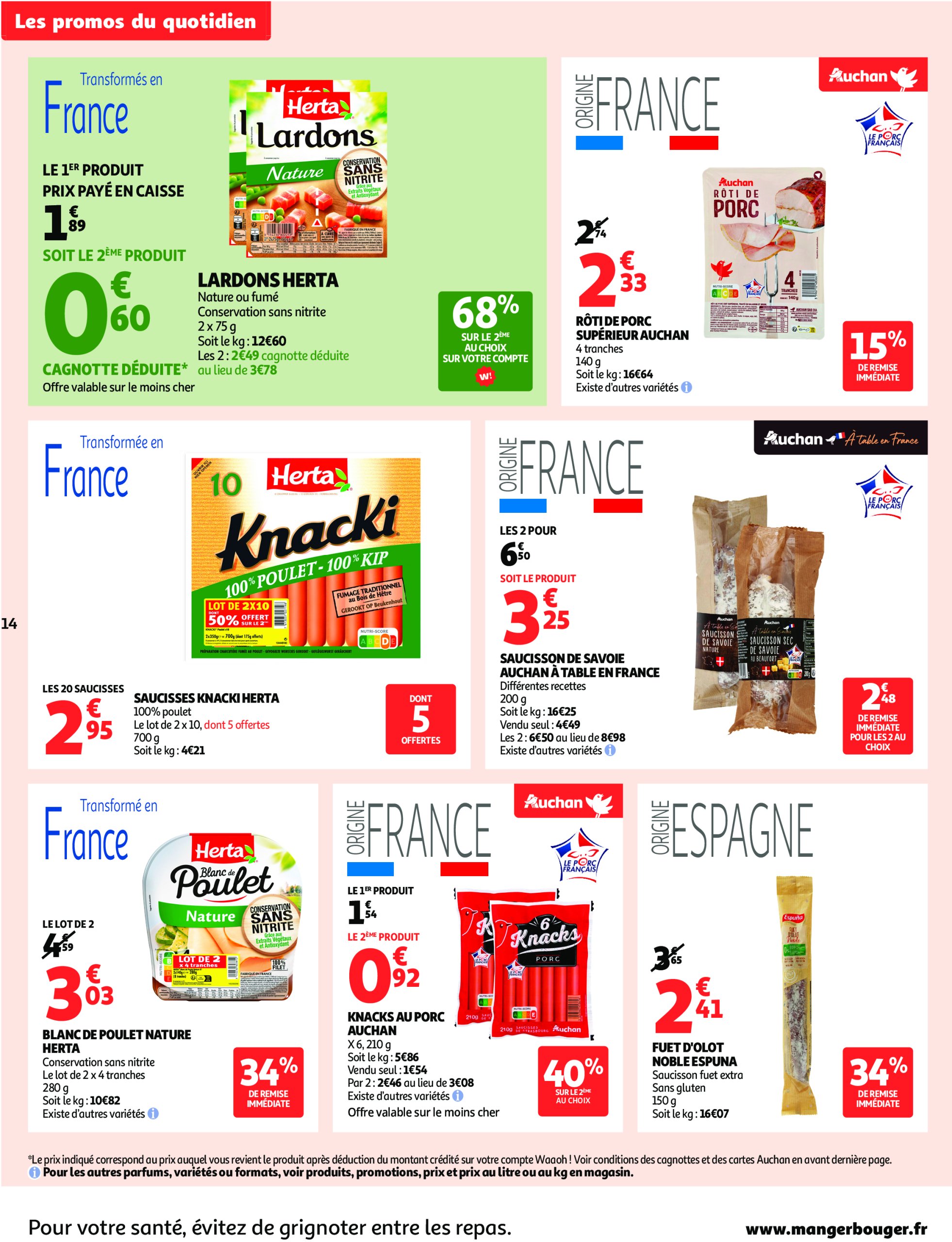 auchan - Auchan Supermarché - Foire à la bière dans votre super : sans pression pour le budget folder geldig vanaf 29/07 - 09/08 - page: 14