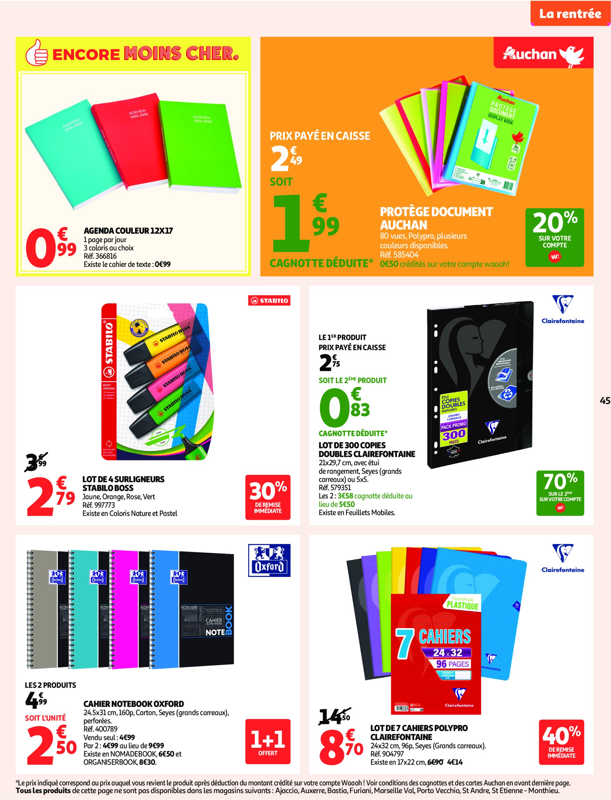 auchan - Auchan - Foire à la bière : sans pression pour le budget folder geldig vanaf 29/07 - 10/08 - page: 45 auchan - Auchan - Foire à la bière : sans pression pour le budget folder geldig vanaf 29/07 - 10/08 - page: 45