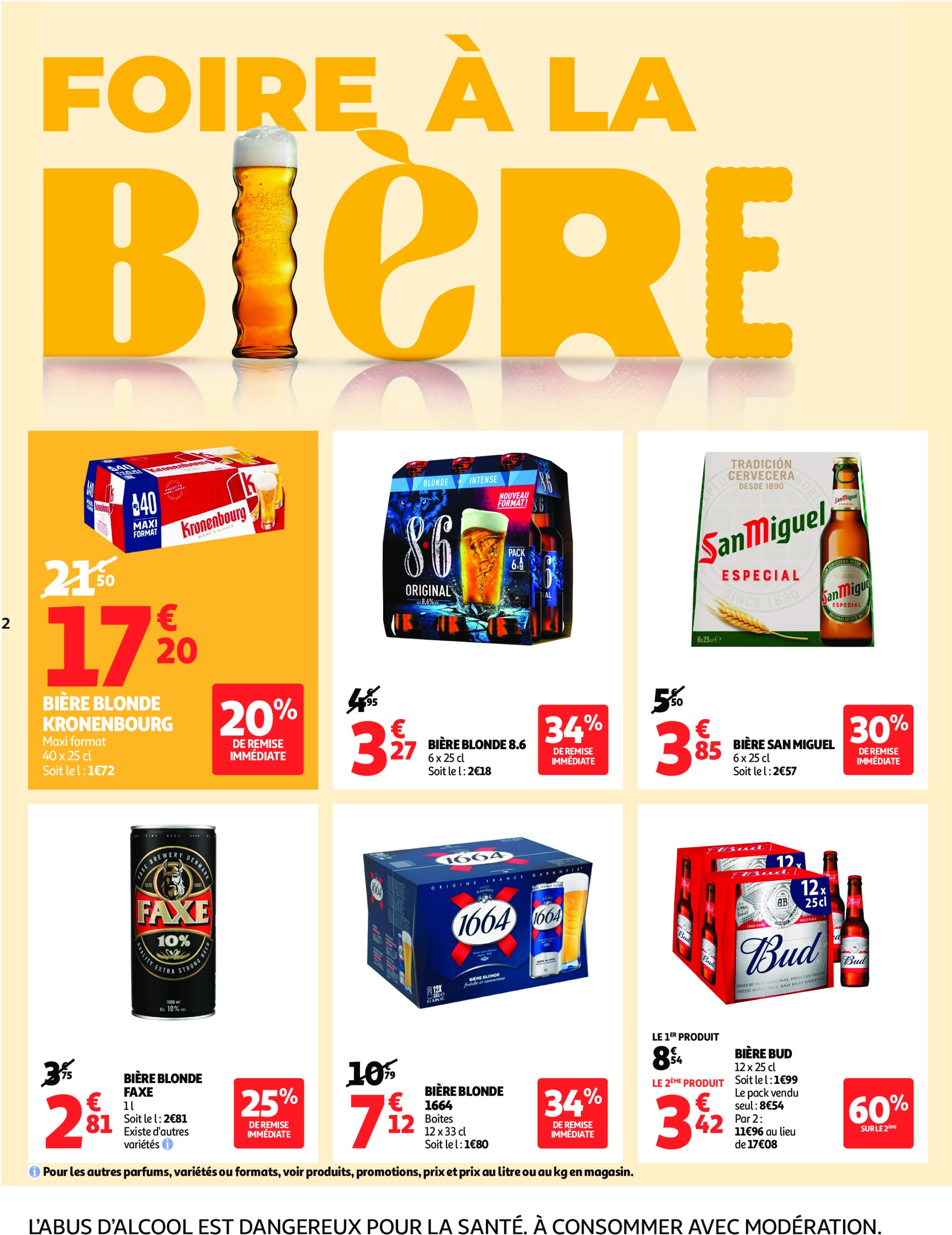 auchan - Auchan - Foire à la bière : sans pression pour le budget folder geldig vanaf 29/07 - 10/08 - page: 2 auchan - Auchan - Foire à la bière : sans pression pour le budget folder geldig vanaf 29/07 - 10/08 - page: 2