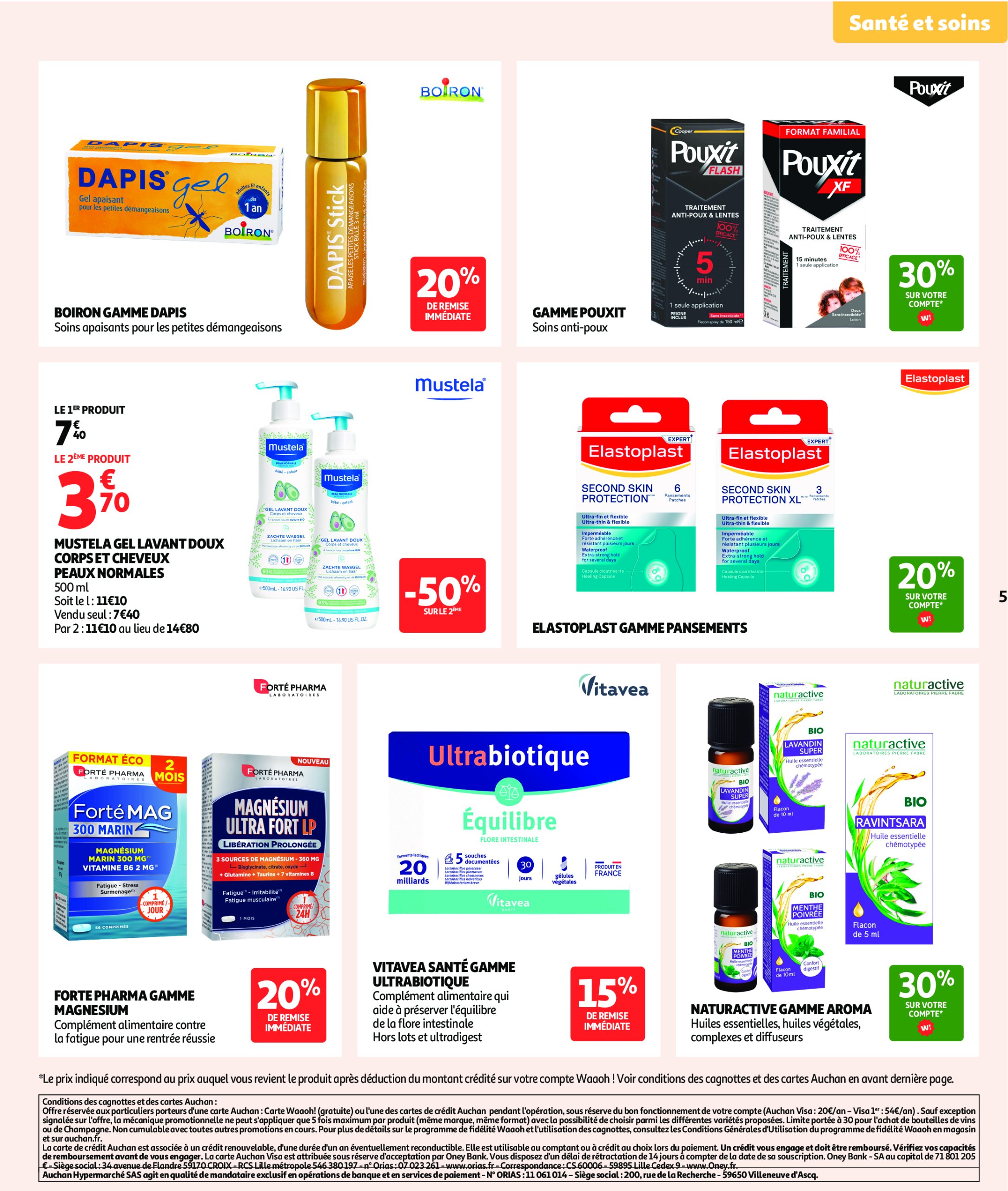 auchan - Auchan - Pour les peaux à tendance économe folder geldig vanaf 28/07 - 18/08 - page: 5