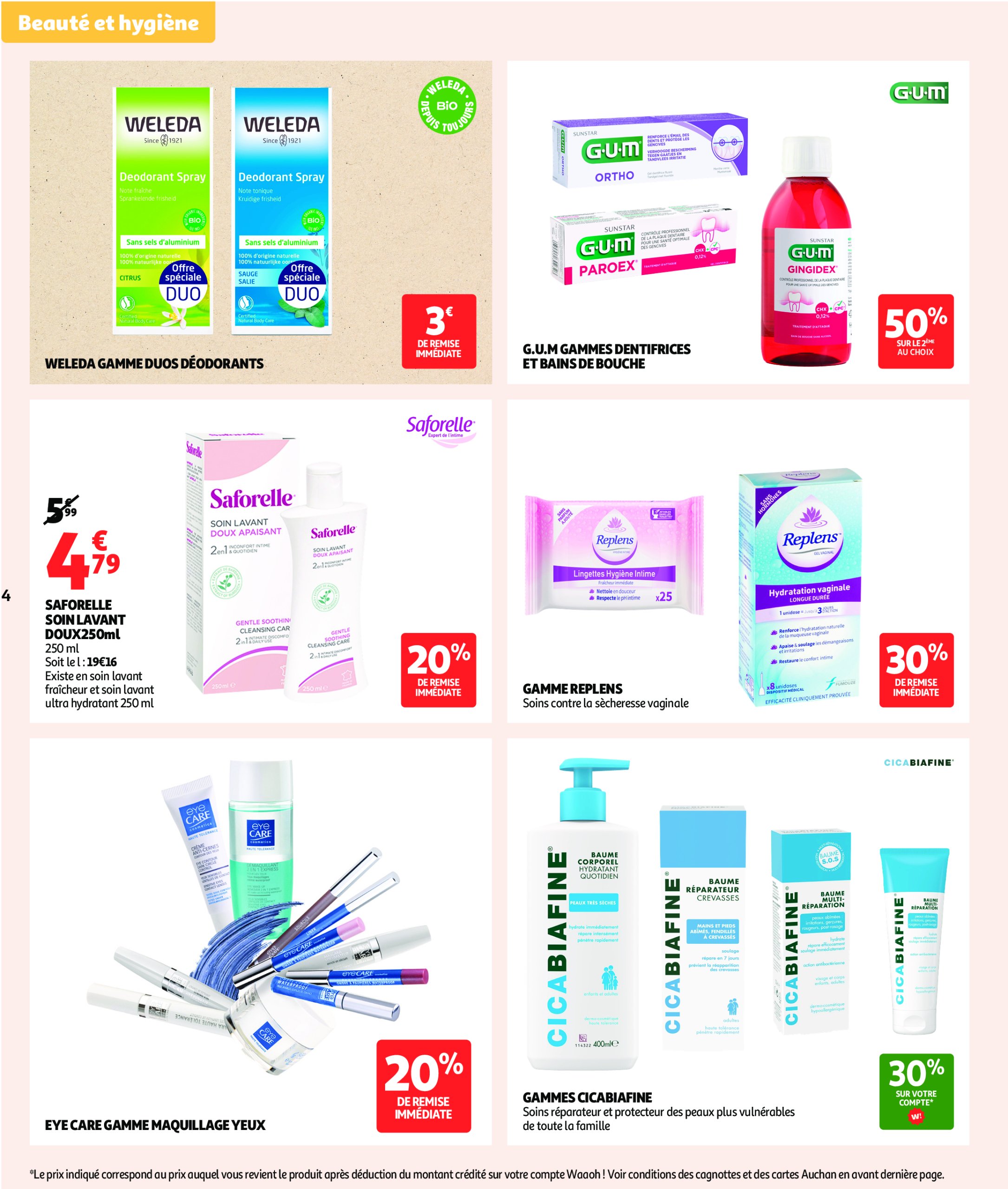 auchan - Auchan - Pour les peaux à tendance économe folder geldig vanaf 28/07 - 18/08 - page: 4