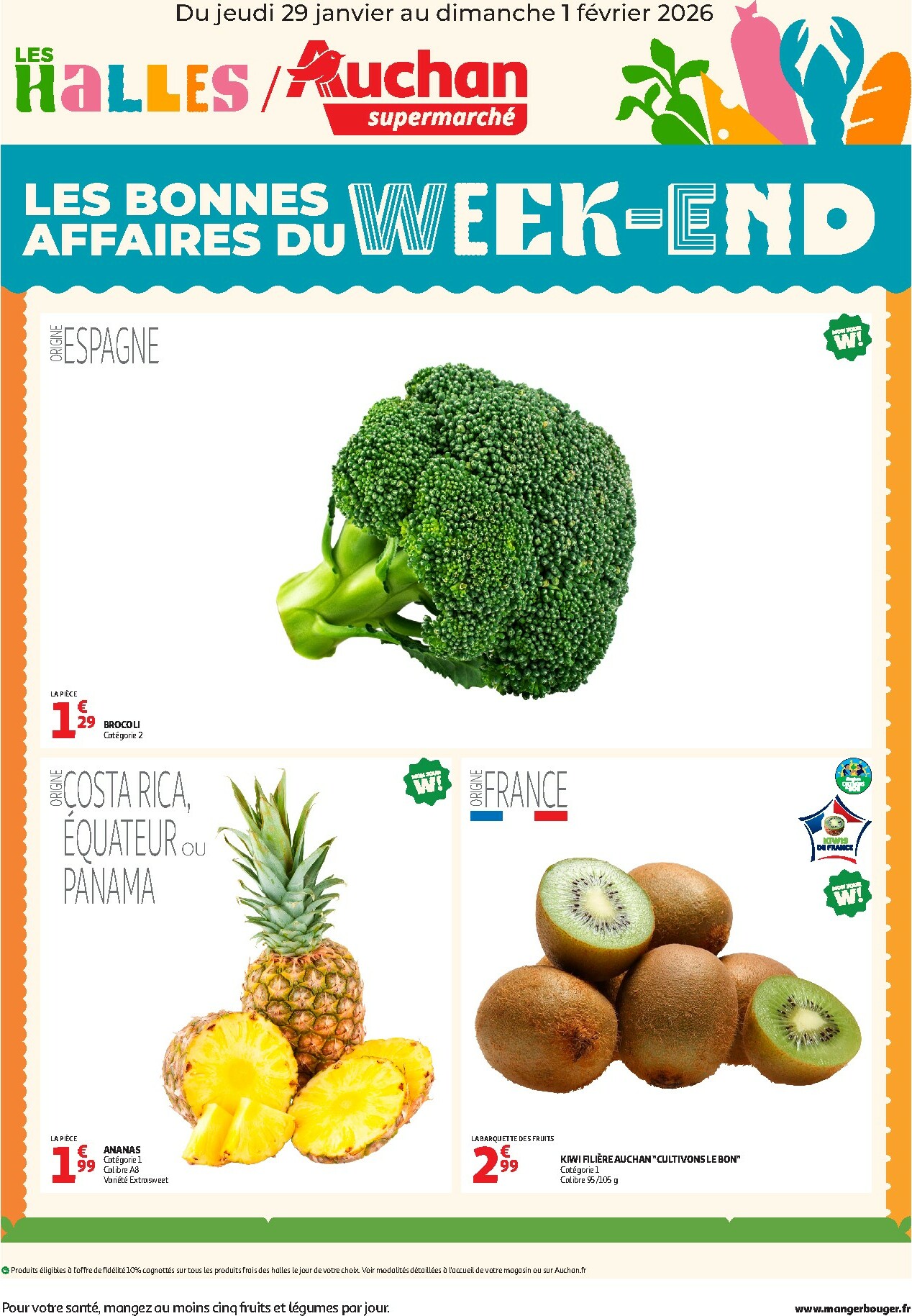auchan - De Auchan - Les bons plans du week-end dans votre super folder geldig vanaf 29/01/2026 t/m 01/02/2026