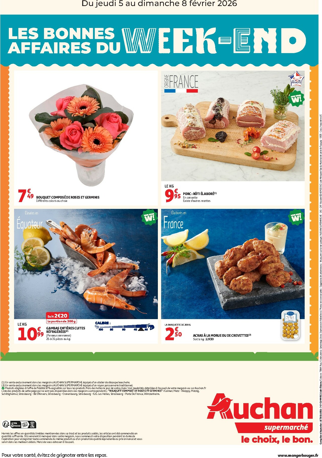 auchan - De Auchan supermarché - Les bons plans du week-end dans votre super ! folder geldig vanaf 05/02/2026 t/m 08/02/2026 - page: 2