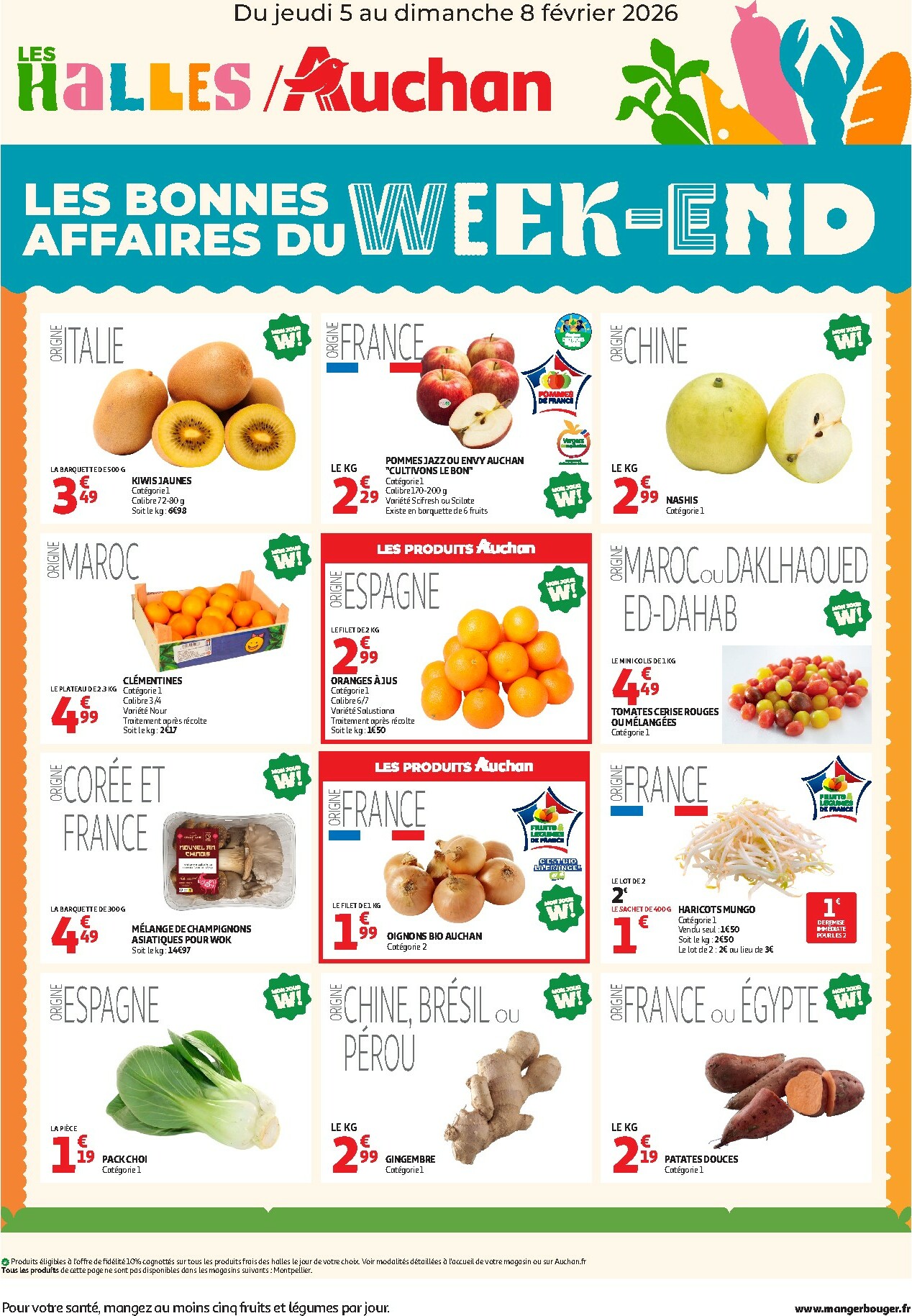 auchan - De Auchan - Les bons plans du week-end dans votre hyper ! folder geldig vanaf 05/02/2026 t/m 08/02/2026 - page: 1