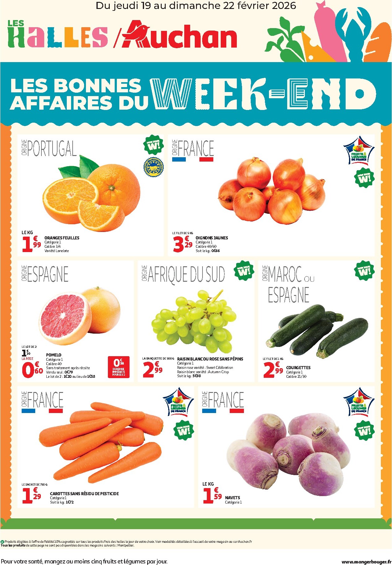 auchan - De Auchan - Les bons plans du week-end dans votre hyper folder geldig vanaf 19/02/2026 t/m 22/02/2026