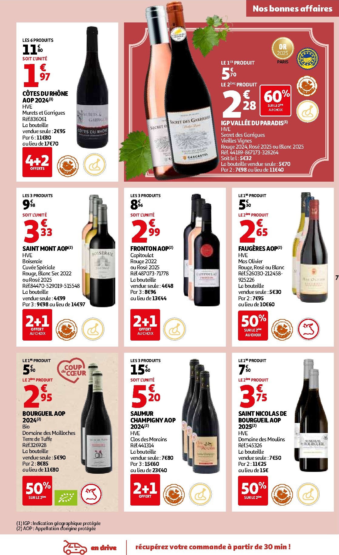 auchan - De Auchan - Foire aux vins de Printemps folder geldig vanaf 09/03/2026 t/m 07/04/2026 - page: 7