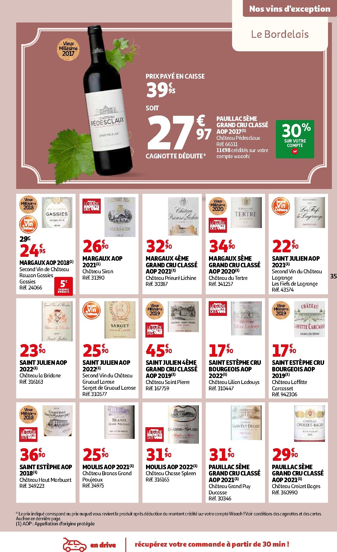 auchan - De Auchan - Foire aux vins de Printemps folder geldig vanaf 09/03/2026 t/m 07/04/2026 - page: 35