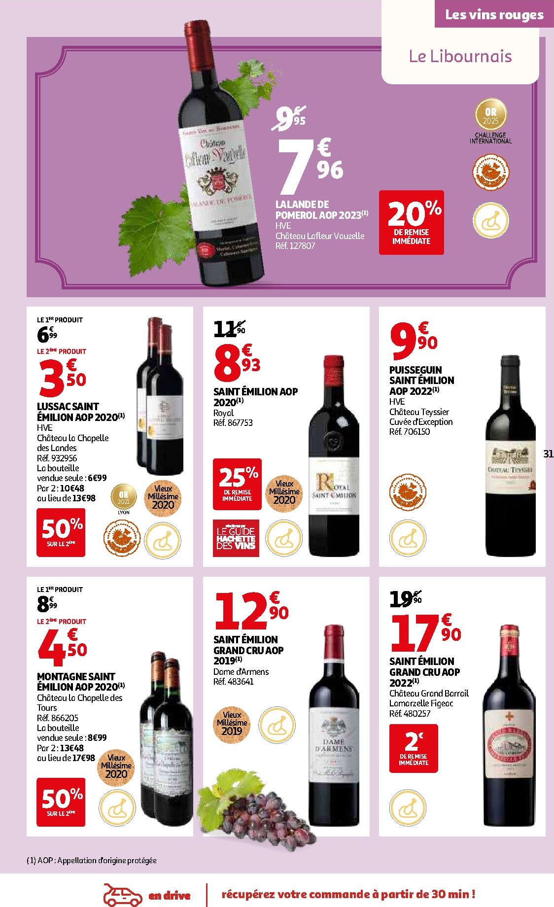 auchan - De Auchan - Foire aux vins de Printemps folder geldig vanaf 09/03/2026 t/m 07/04/2026 - page: 31