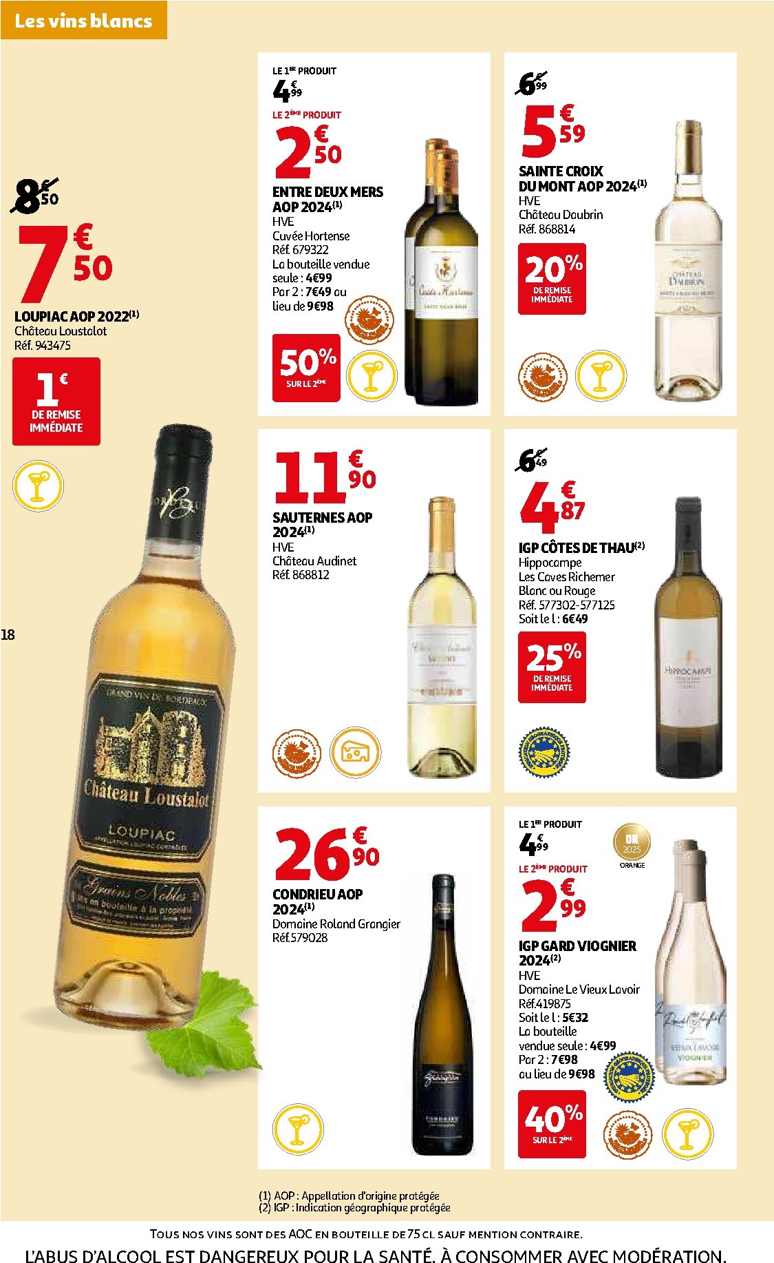 auchan - De Auchan - Foire aux vins de Printemps folder geldig vanaf 09/03/2026 t/m 07/04/2026 - page: 18