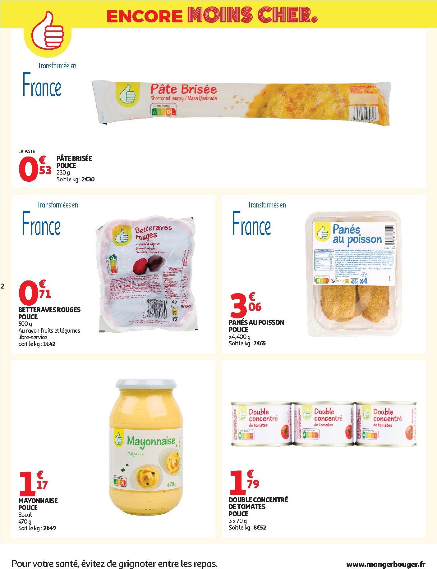 auchan - De Auchan - Petits prix marque Pouce folder geldig vanaf 17/03/2026 t/m 29/03/2026 - page: 2