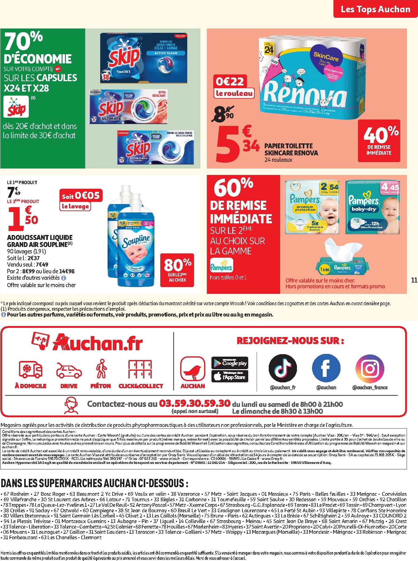 auchan - Auchan Supermarché - 25 jours folder voor volgende week van dinsdag 28/04/2026 tot zaterdag 02/05/2026 - page: 11