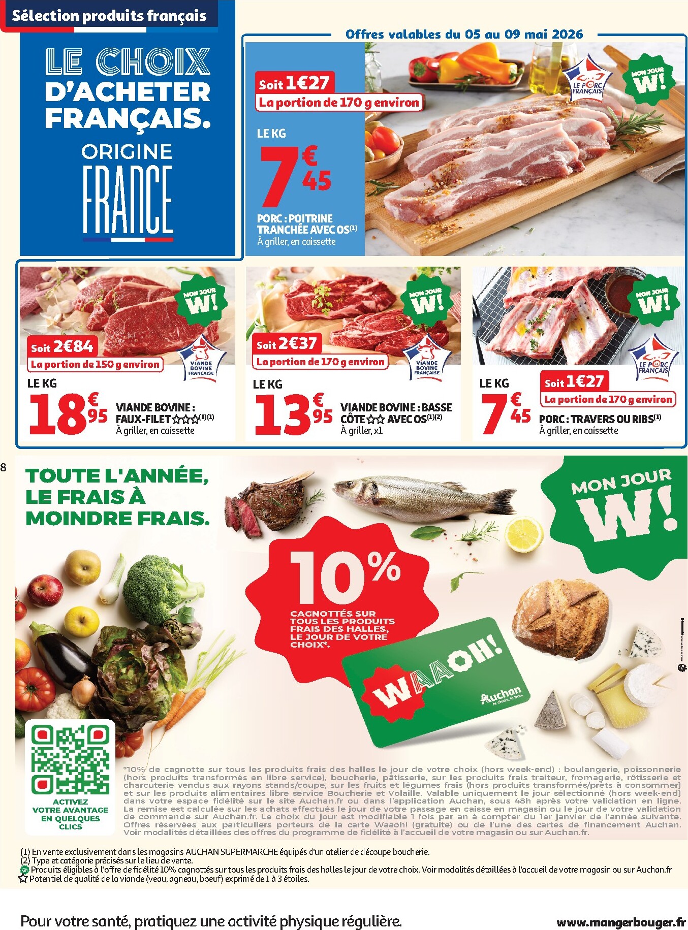 auchan - Auchan Supermarché - Produits laitiers folder voor volgende week van dinsdag 05/05/2026 tot zaterdag 16/05/2026 - page: 8