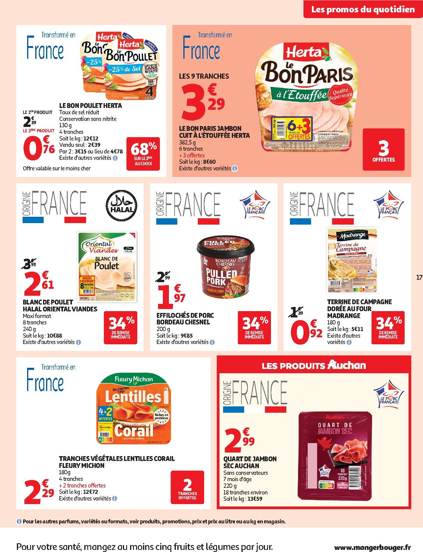 auchan - Auchan Supermarché - Produits laitiers folder voor volgende week van dinsdag 05/05/2026 tot zaterdag 16/05/2026 - page: 17