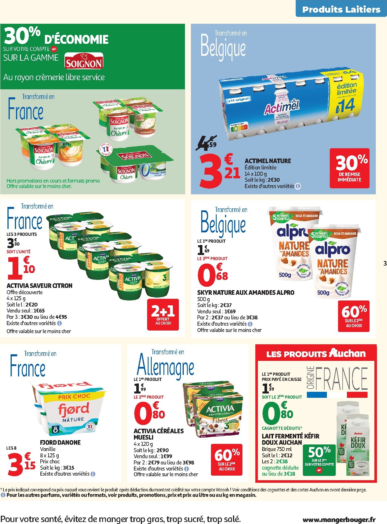 auchan - Auchan Supermarché - Produits laitiers folder voor volgende week van dinsdag 05/05/2026 tot zaterdag 16/05/2026 - page: 3