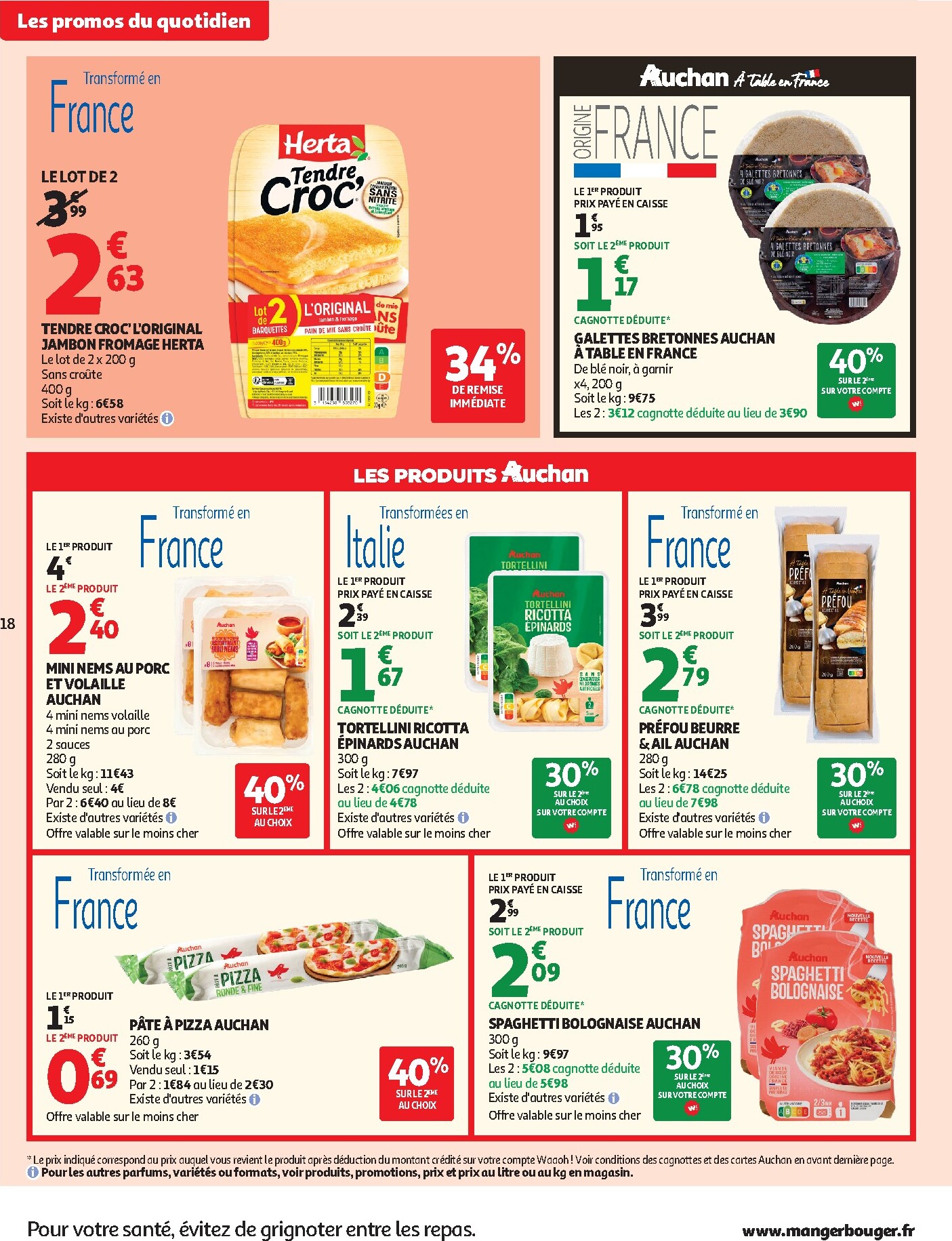 auchan - Auchan Supermarché - Produits laitiers folder voor volgende week van dinsdag 05/05/2026 tot zaterdag 16/05/2026 - page: 18