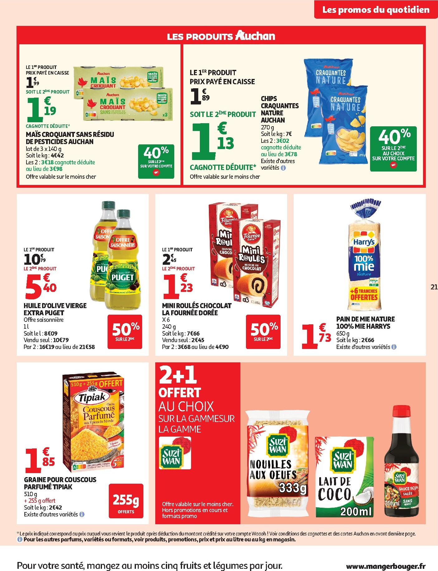 auchan - Auchan Supermarché - Produits laitiers folder voor volgende week van dinsdag 05/05/2026 tot zaterdag 16/05/2026 - page: 21
