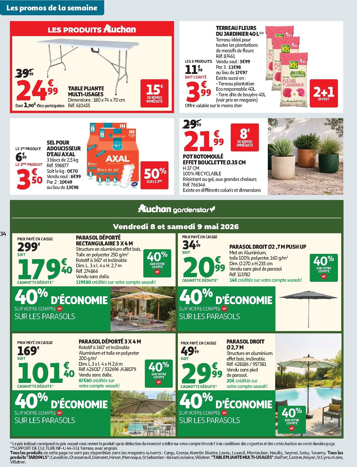 auchan - Auchan - Produits laitiers folder voor volgende week van dinsdag 05/05/2026 tot zondag 17/05/2026 - page: 34