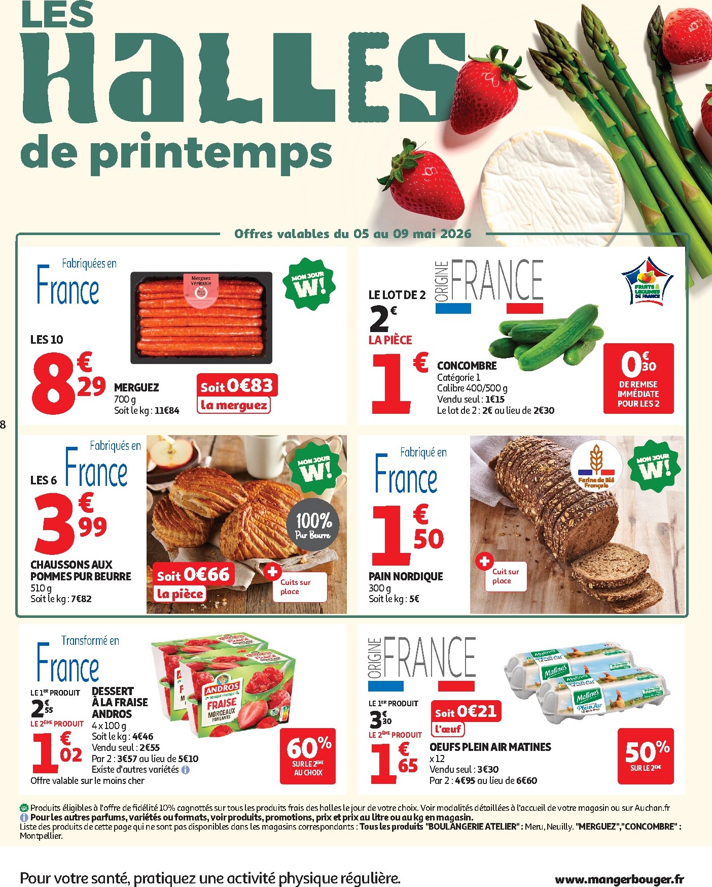 auchan - Auchan - Produits laitiers folder voor volgende week van dinsdag 05/05/2026 tot zondag 17/05/2026 - page: 8