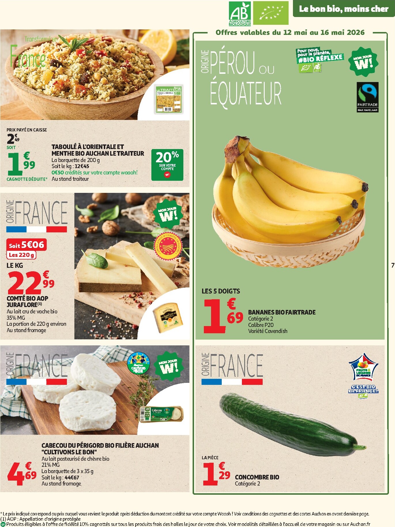 auchan - Auchan - Sélection bio folder voor volgende week van dinsdag 05/05/2026 tot zondag 17/05/2026 - page: 7