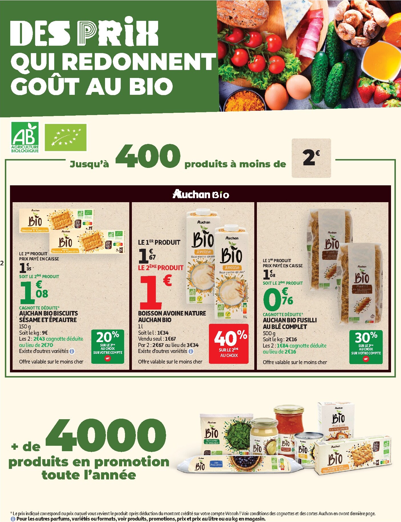 auchan - Auchan - Sélection bio folder voor volgende week van dinsdag 05/05/2026 tot zondag 17/05/2026 - page: 2