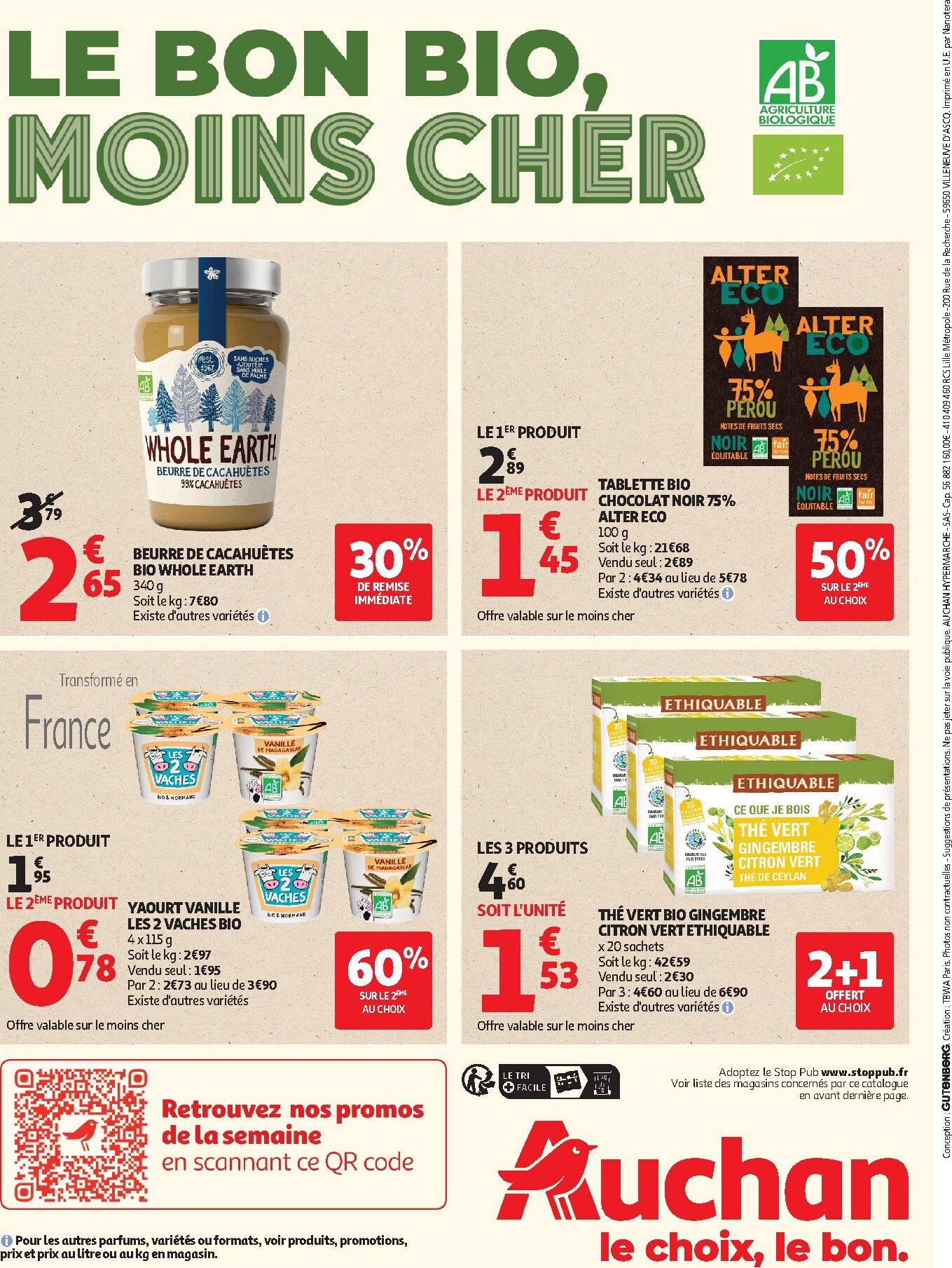 auchan - Auchan - Sélection bio folder voor volgende week van dinsdag 05/05/2026 tot zondag 17/05/2026 - page: 20