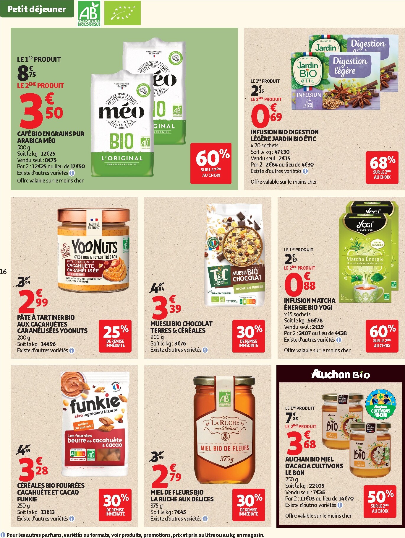 auchan - Auchan - Sélection bio folder voor volgende week van dinsdag 05/05/2026 tot zondag 17/05/2026 - page: 16