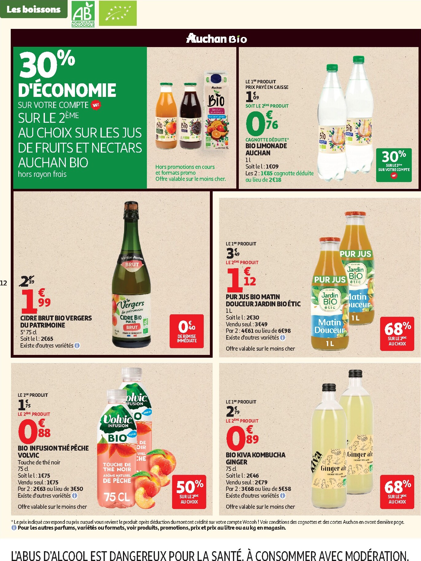 auchan - Auchan - Sélection bio folder voor volgende week van dinsdag 05/05/2026 tot zondag 17/05/2026 - page: 12