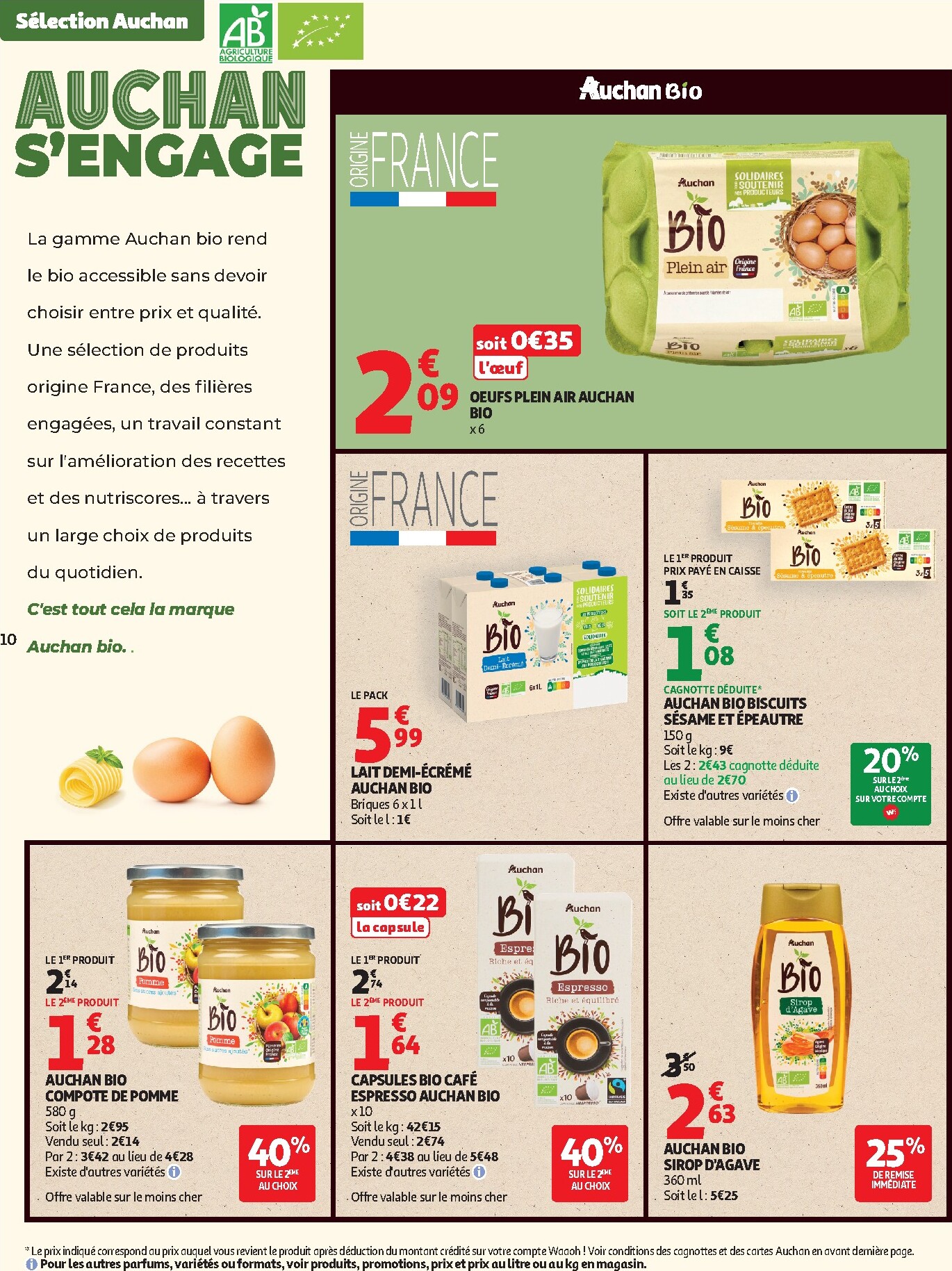 auchan - Auchan - Sélection bio folder voor volgende week van dinsdag 05/05/2026 tot zondag 17/05/2026 - page: 10