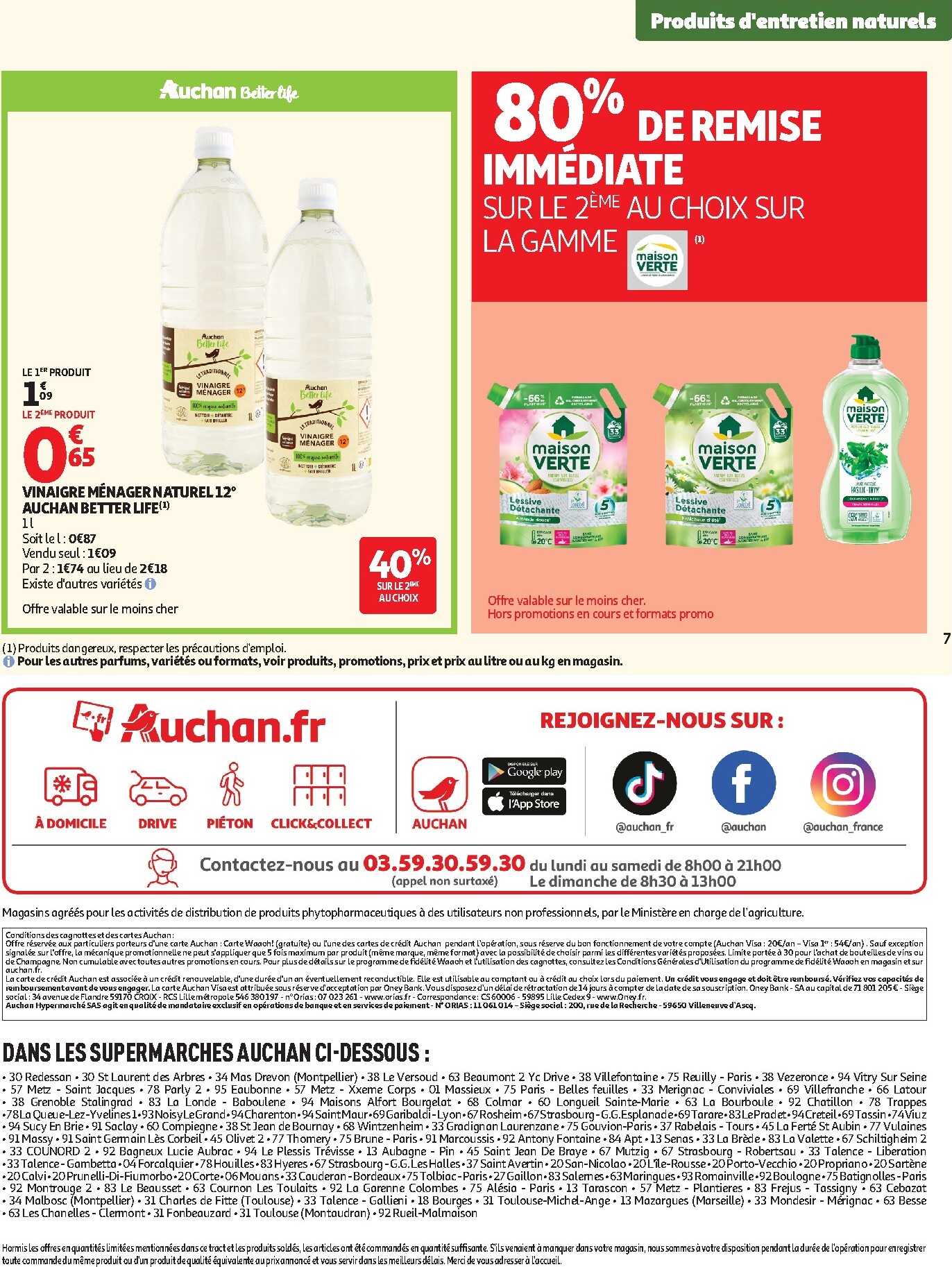 auchan - Auchan Supermarché - Sélection bio folder voor volgende week van dinsdag 05/05/2026 tot zaterdag 16/05/2026 - page: 7