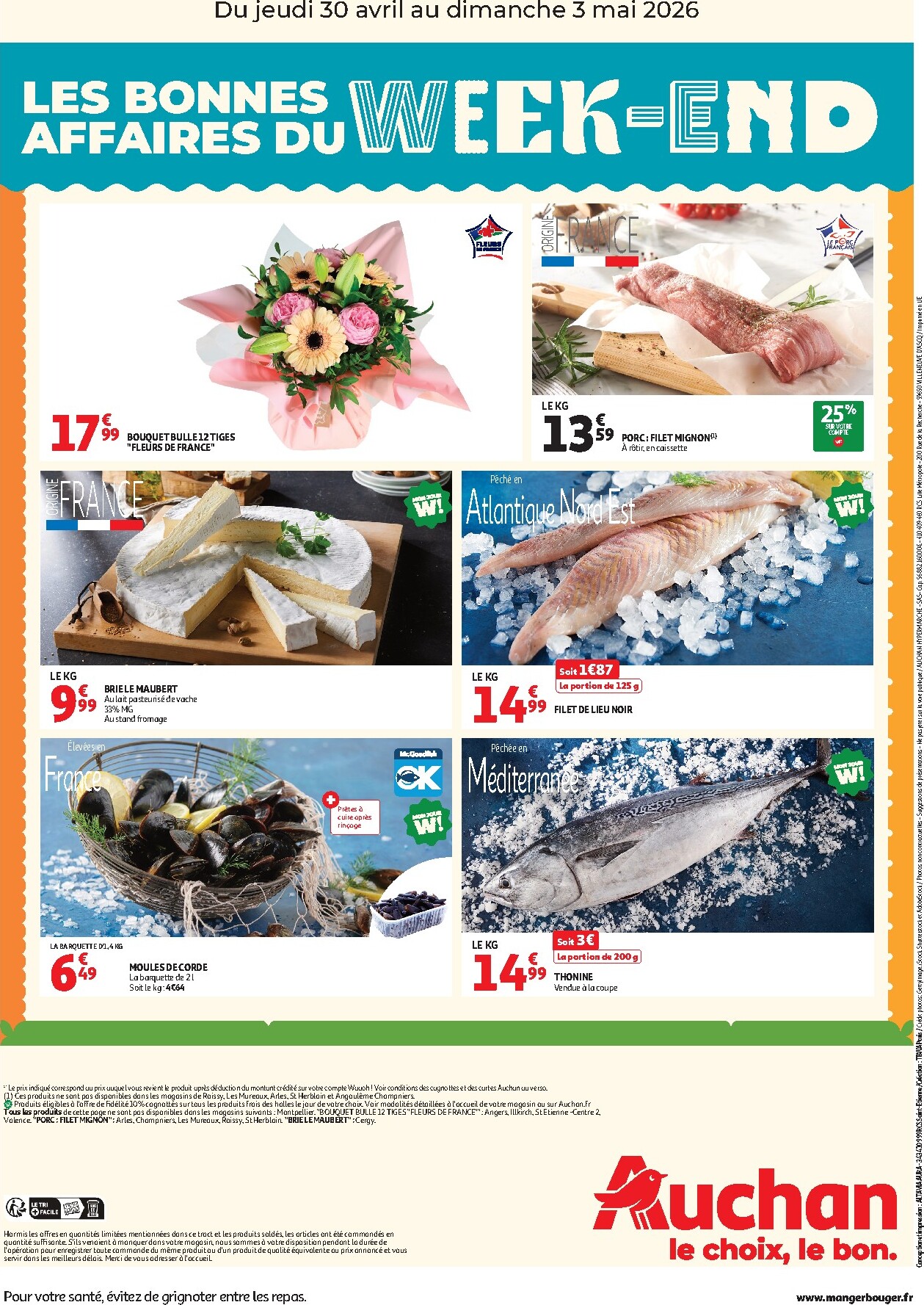 auchan - Huidige Auchan - Les bons plans du week-end folder geldig van donderdag 30/04/2026 tot zondag 03/05/2026 - page: 2
