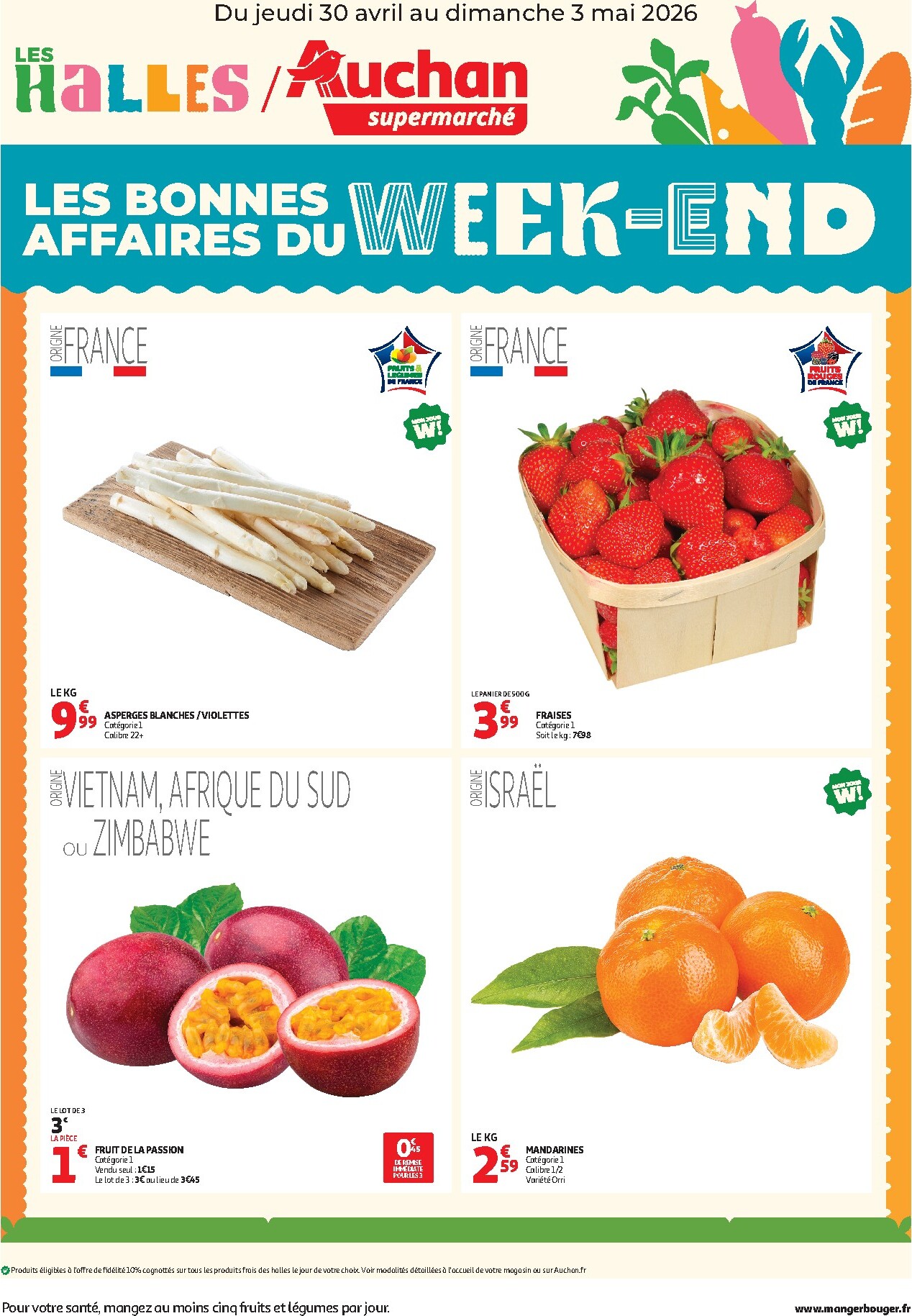 auchan - Huidige Auchan Supermarché - Les bons plans du week-end folder geldig van donderdag 30/04/2026 tot zondag 03/05/2026