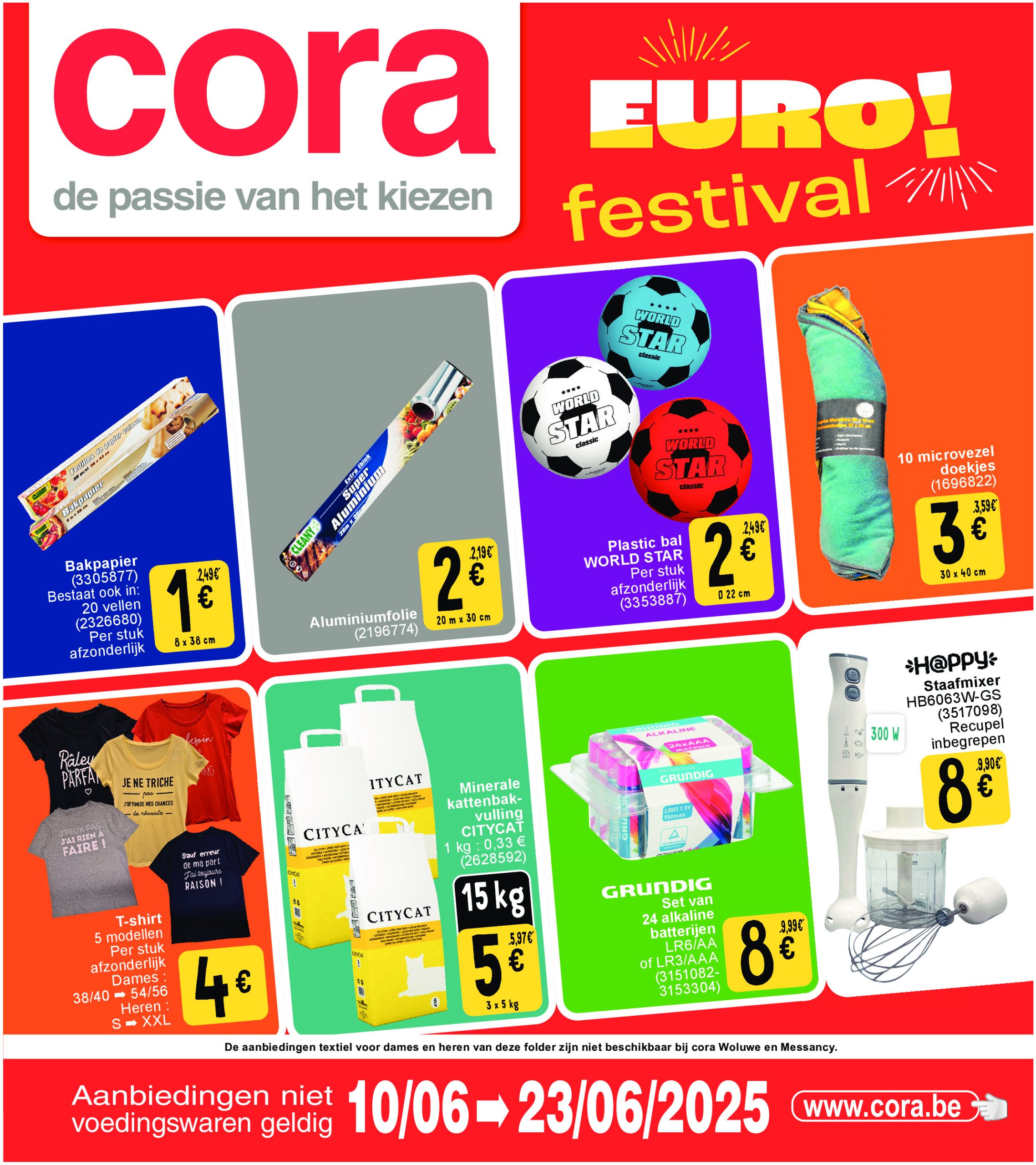 cora - Cora - Euro festival folder geldig vanaf 06/06 - 23/06