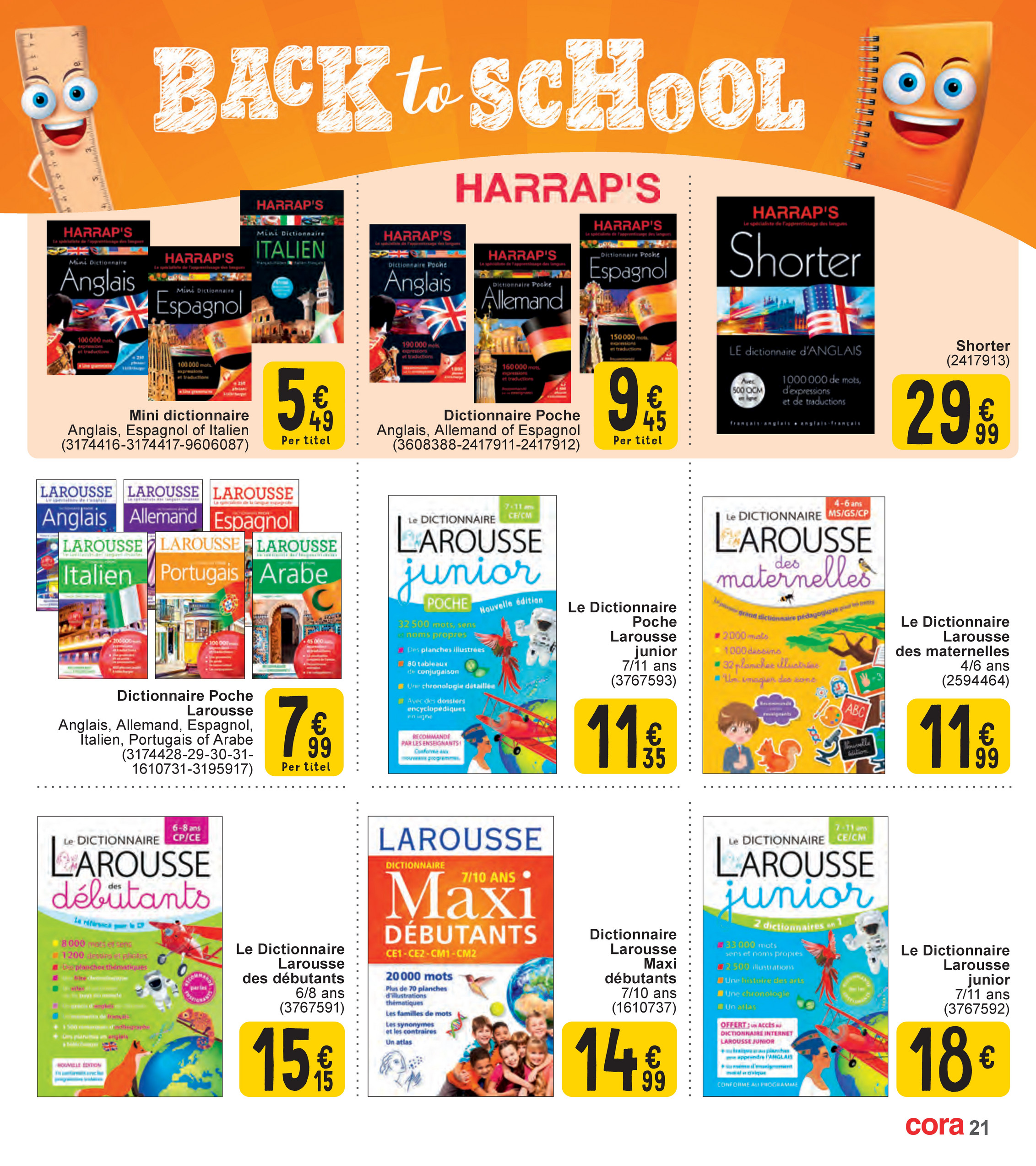 cora - Cora - Back to school folder geldig vanaf 29/07 - 30/08 - page: 21