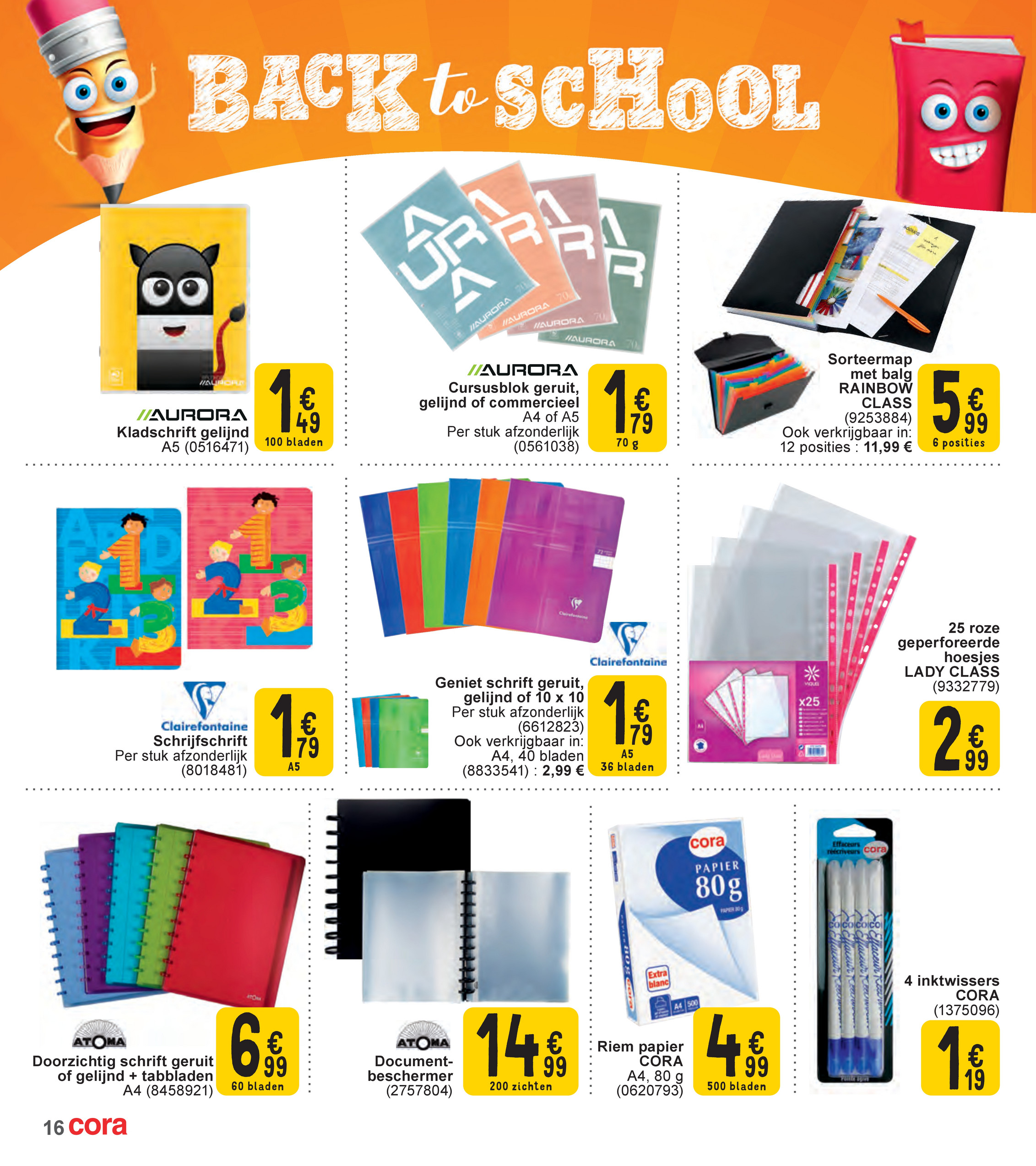 cora - Cora - Back to school folder geldig vanaf 29/07 - 30/08 - page: 16