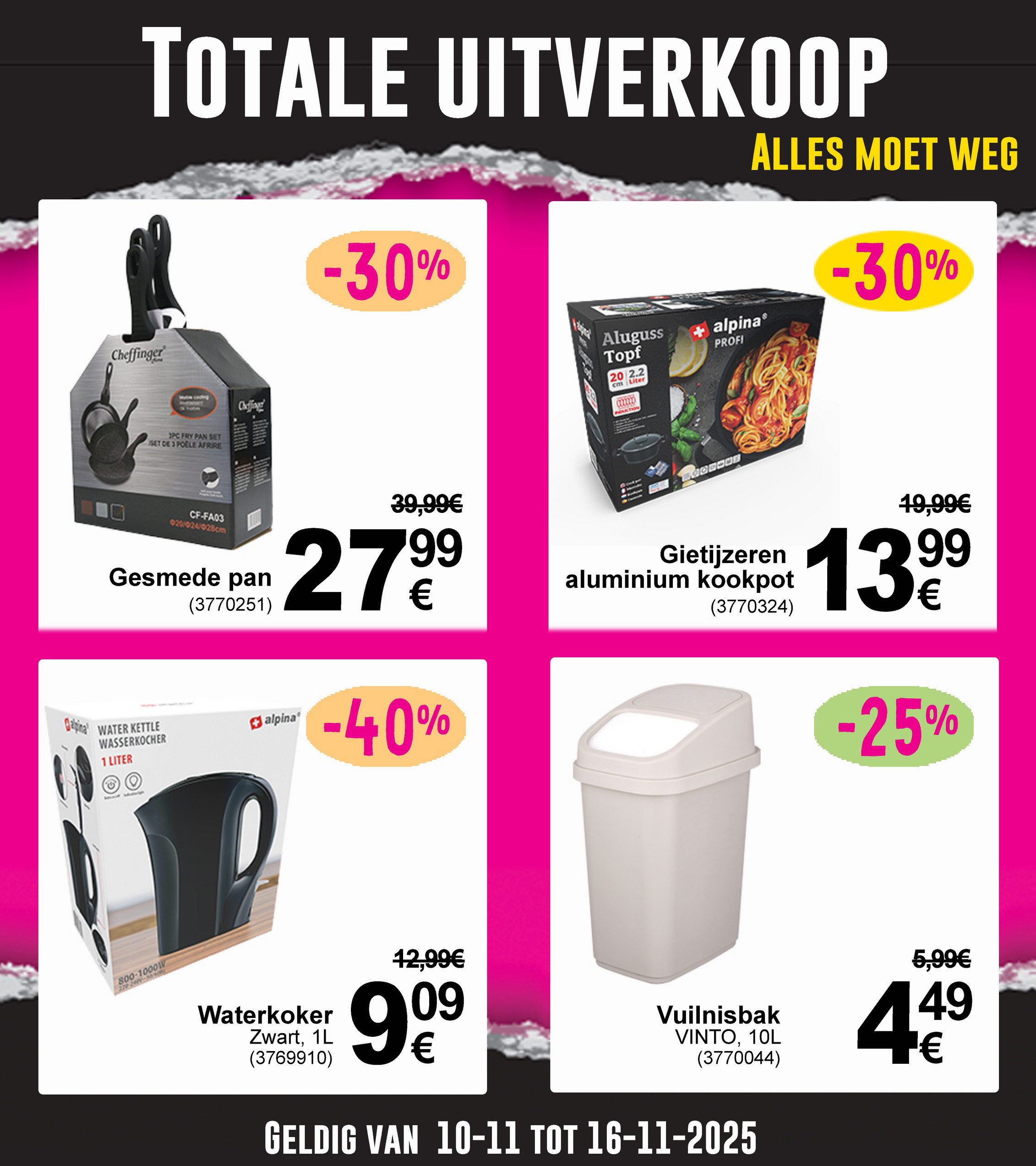 cora - De Cora - Liquidatie folder geldig vanaf 10/11 t/m 16/11 - page: 3