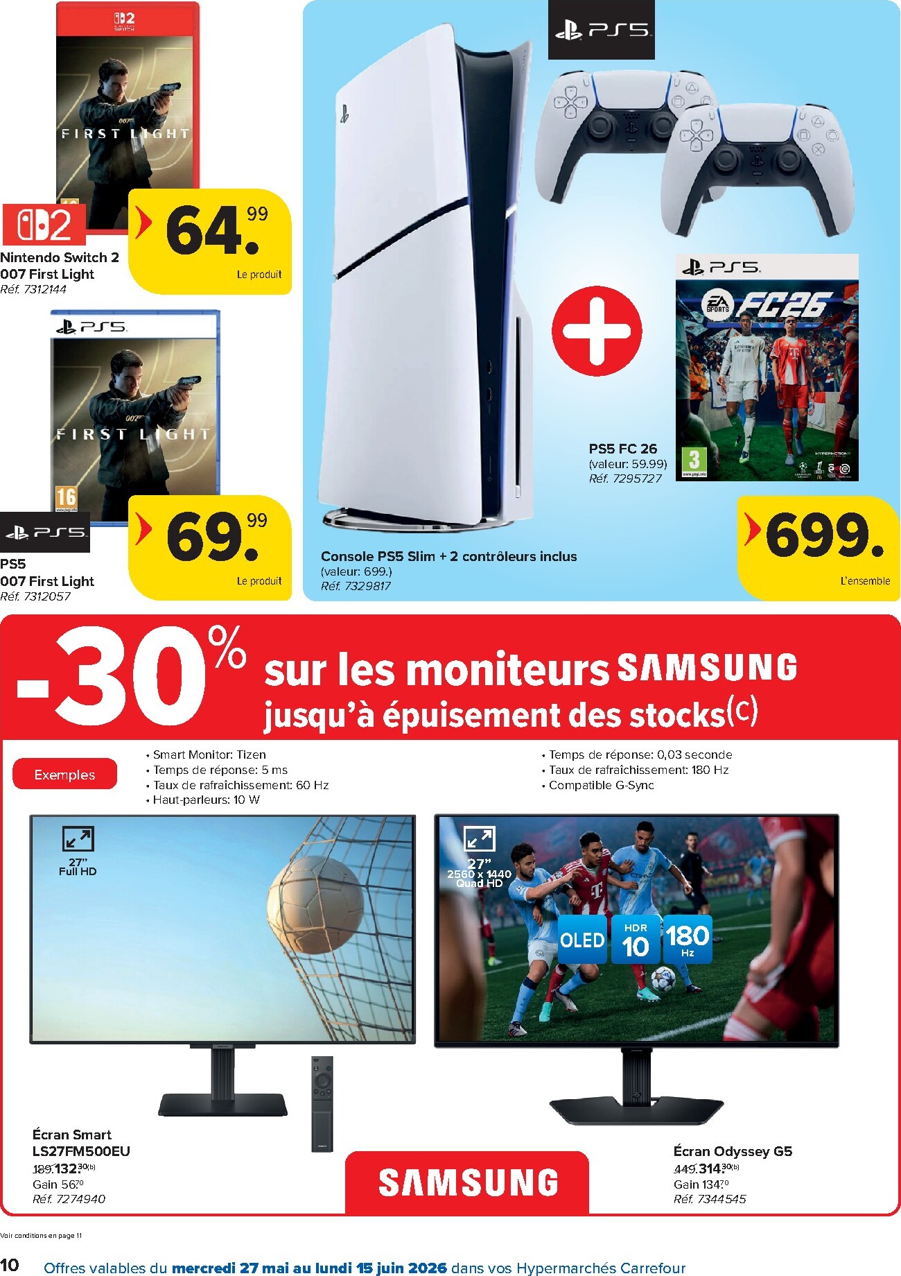 carrefour - Carrefour Hypermarchés - Vivez vos Emotions en Grand folder voor volgende week van woensdag 27/05/2026 tot maandag 15/06/2026 - page: 10