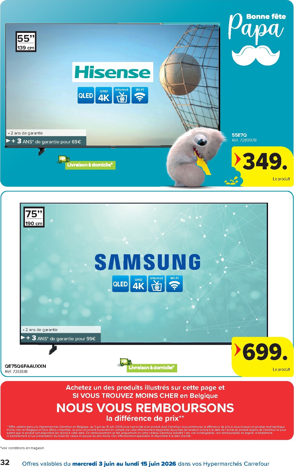 carrefour - Carrefour Hypermarchés folder voor volgende week van woensdag 03/06/2026 tot maandag 15/06/2026 - page: 32