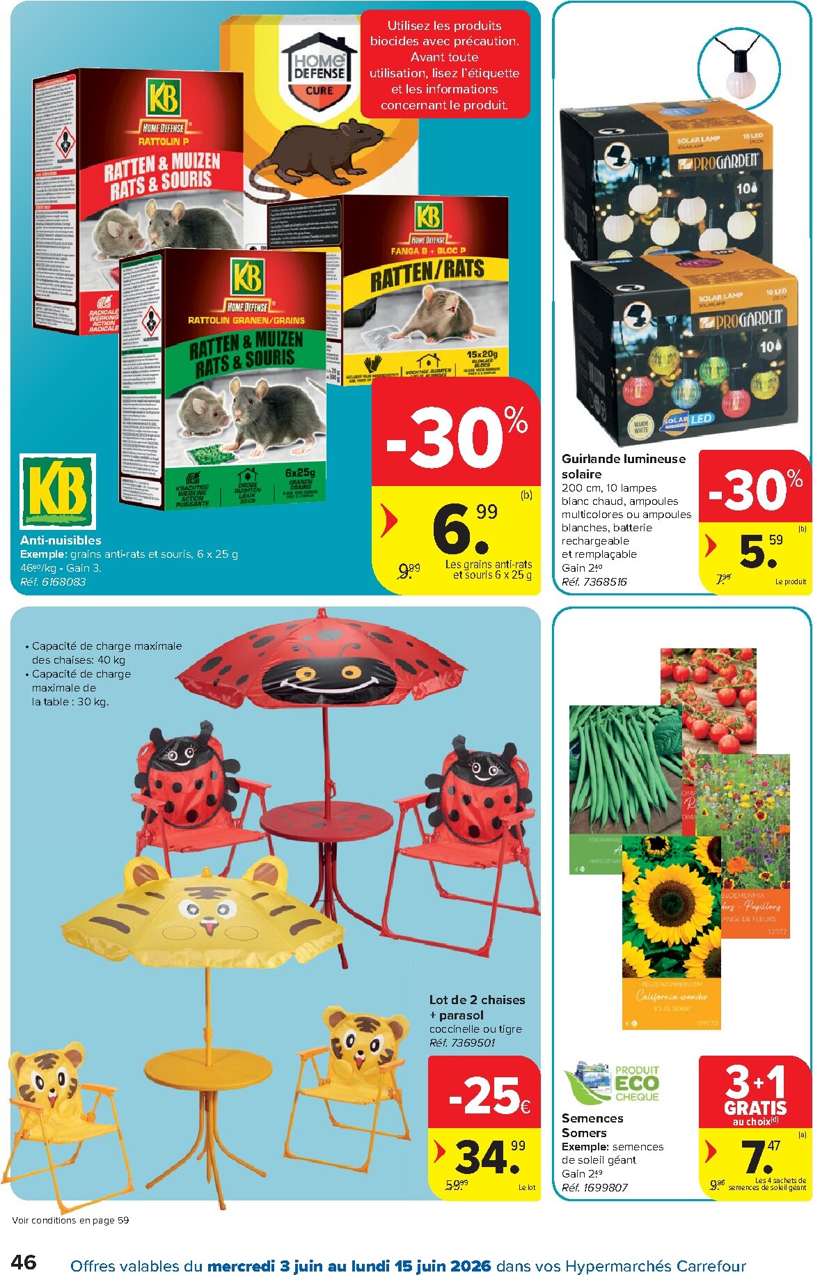 carrefour - Carrefour Hypermarchés folder voor volgende week van woensdag 03/06/2026 tot maandag 15/06/2026 - page: 46