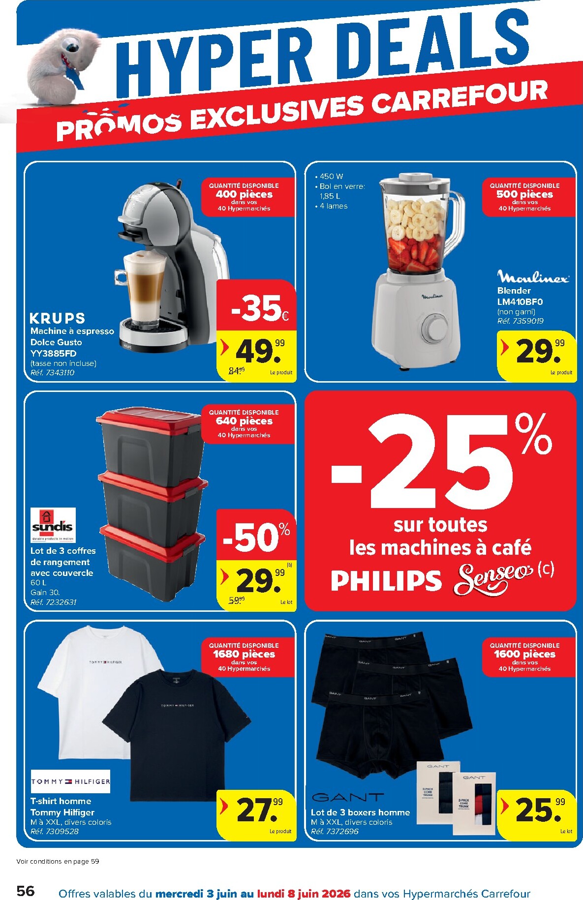 carrefour - Carrefour Hypermarchés folder voor volgende week van woensdag 03/06/2026 tot maandag 15/06/2026 - page: 56